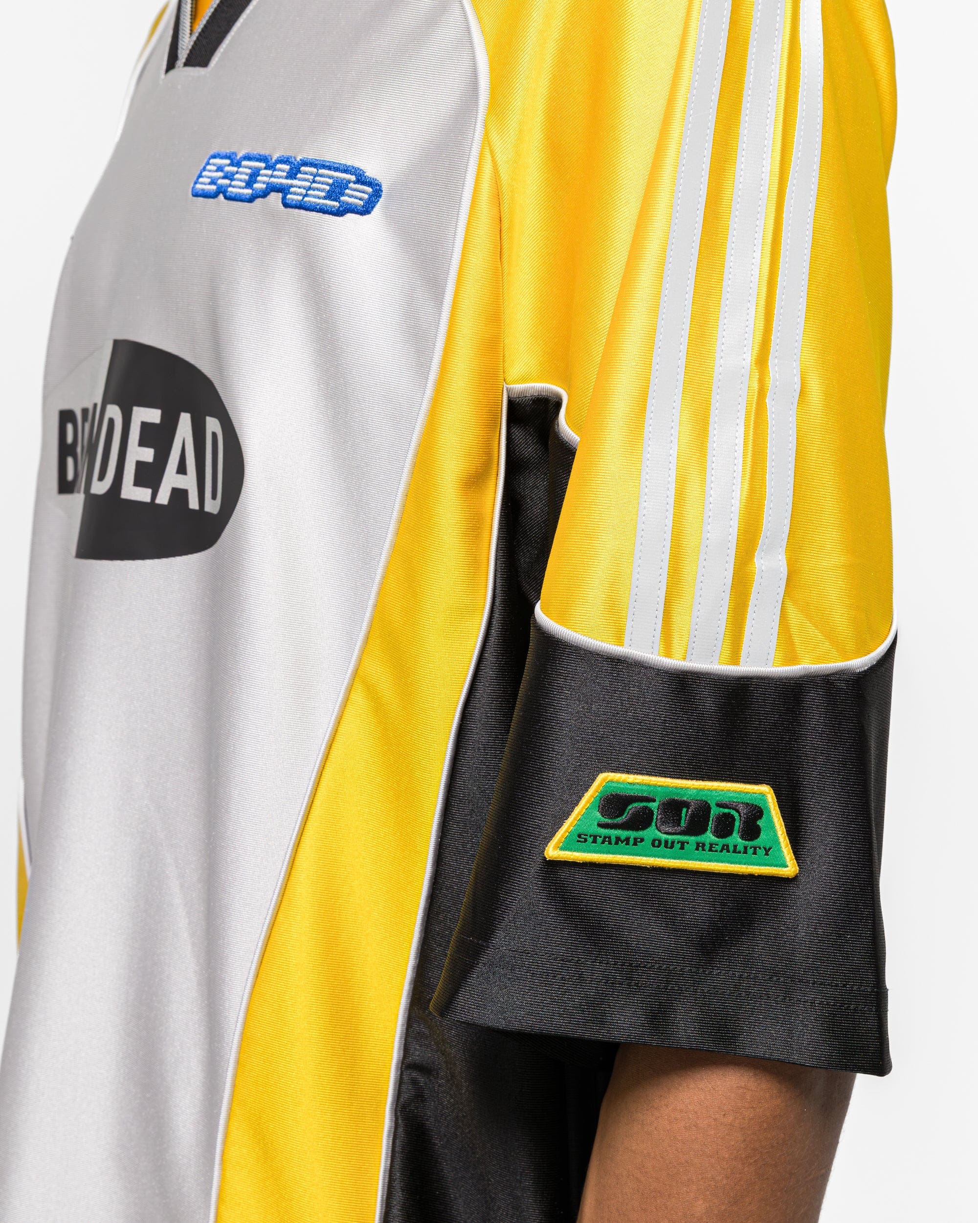 adidas Football Jersey x Braindead - Silver Metallic