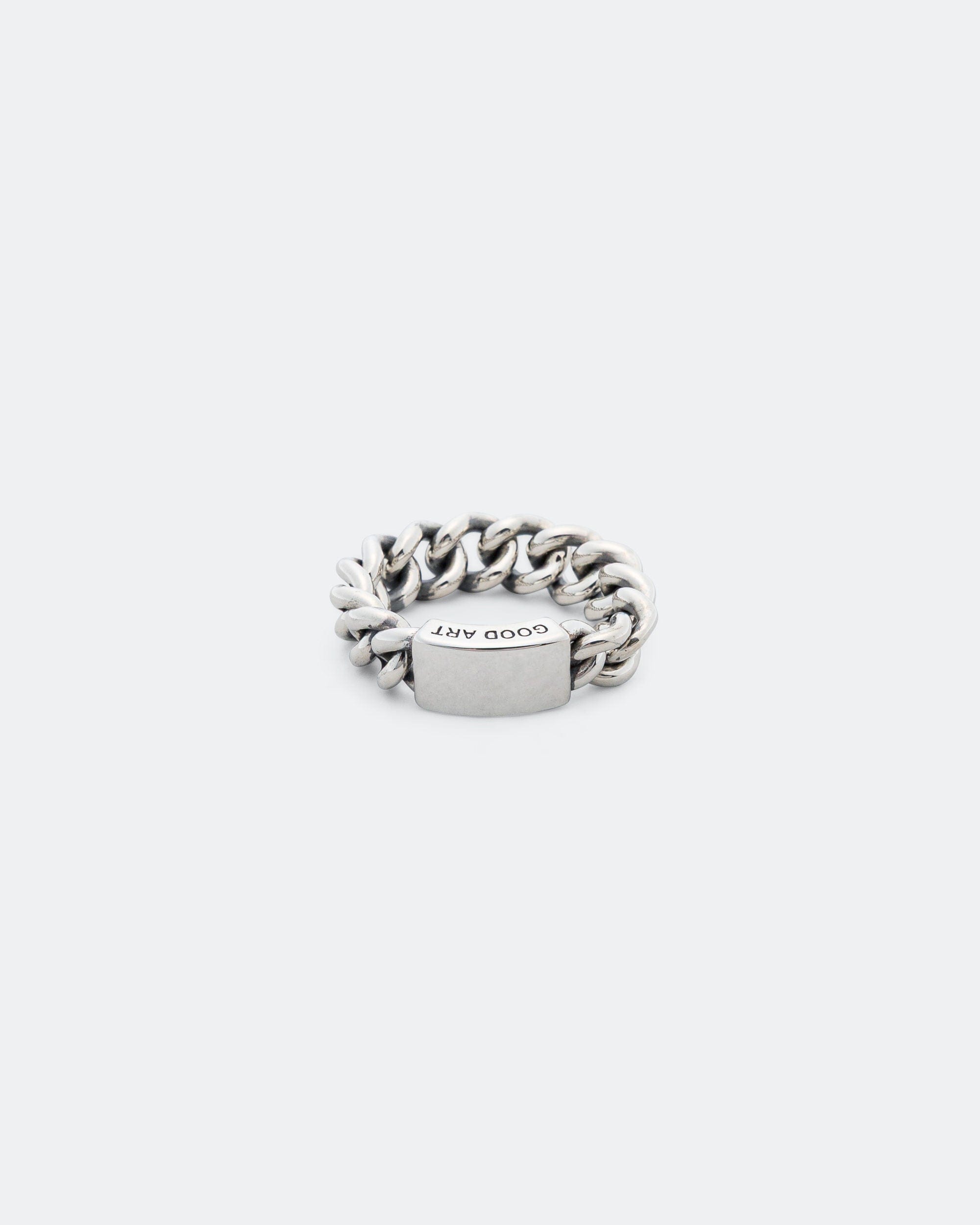 Good Art Hlywd Curb Chain ID Ring - Smooth - A