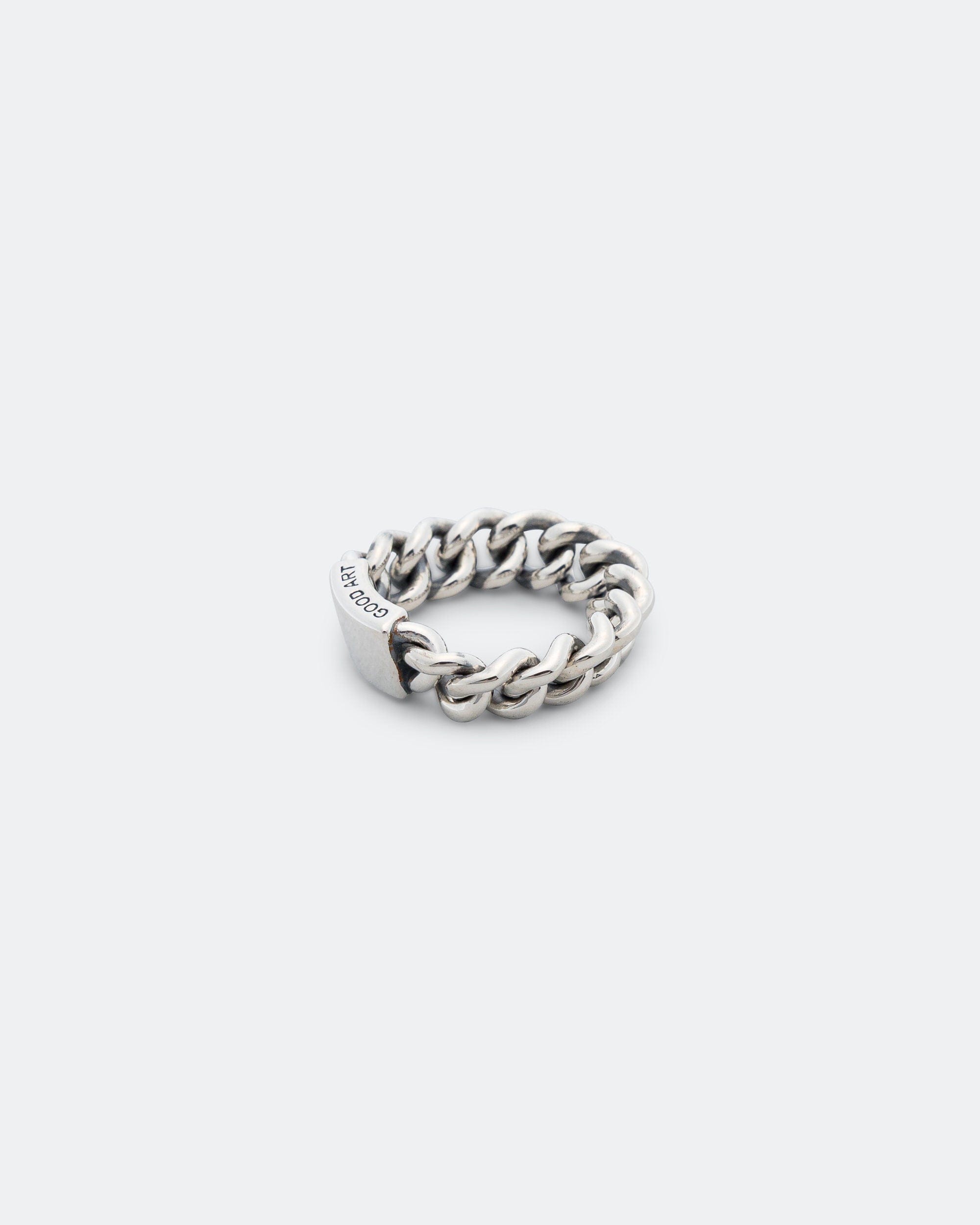 Good Art Hlywd Curb Chain ID Ring - Smooth - A