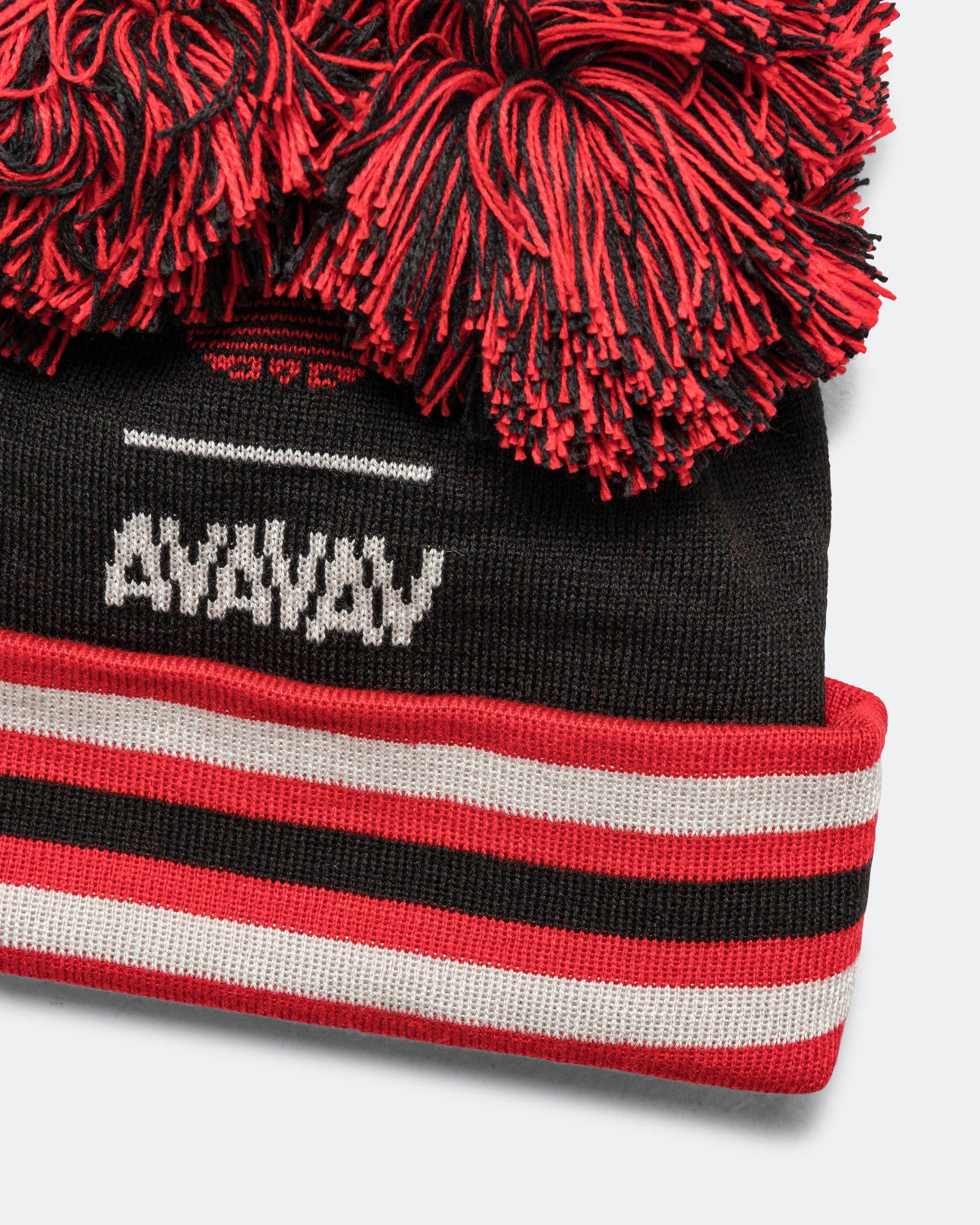 adidas Pom Pom Beanie x AVAVAV - Black/Better Scarlet