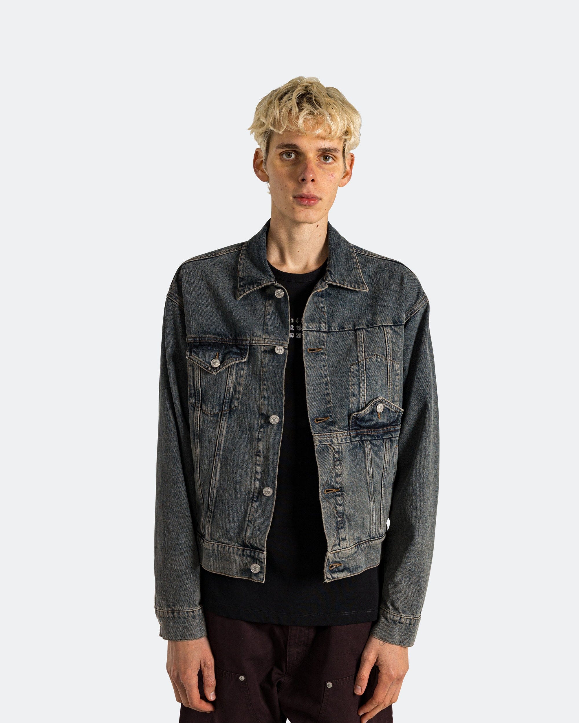 MM6 Denim Sports Jacket - Light Grey