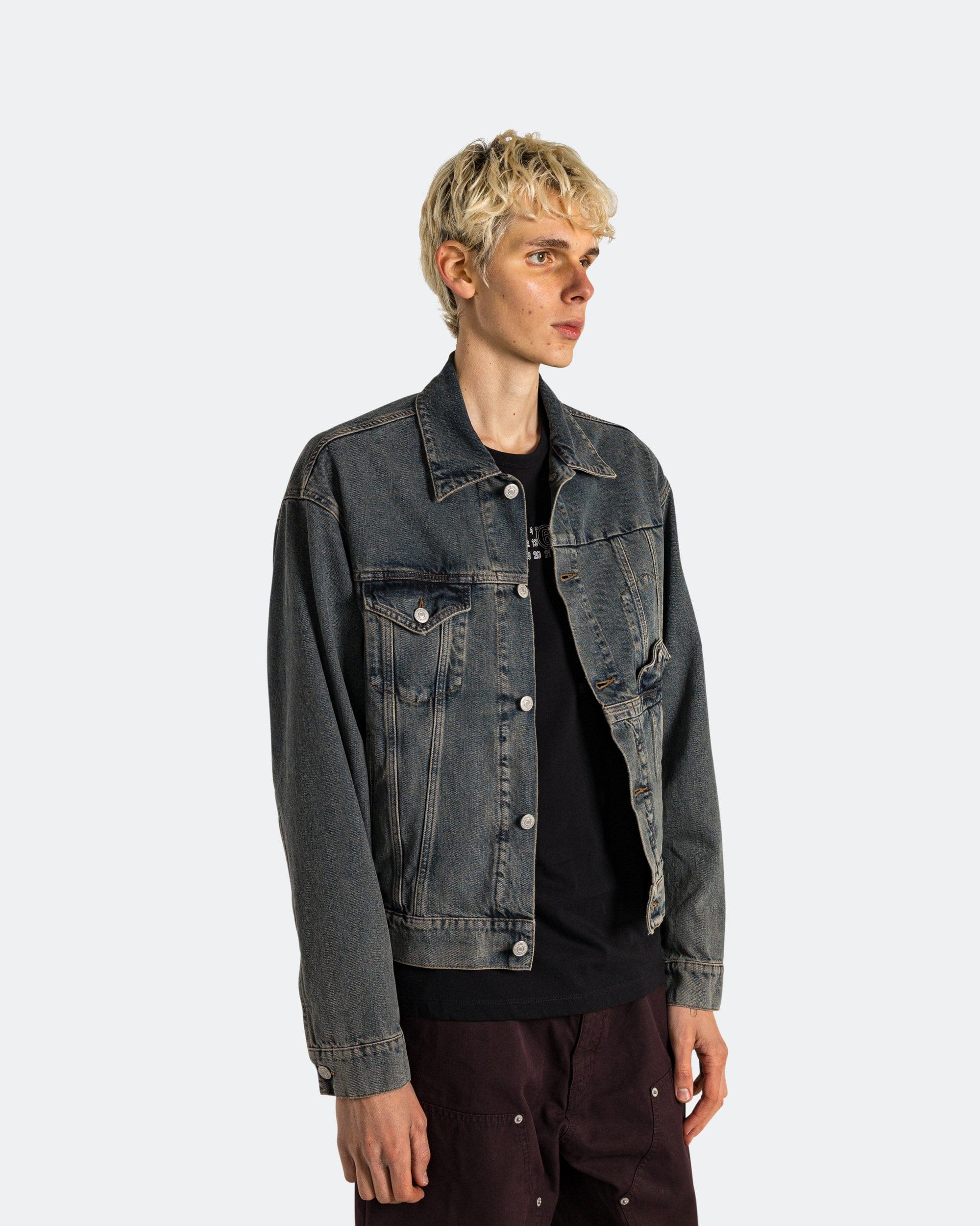 MM6 Denim Sports Jacket - Light Grey
