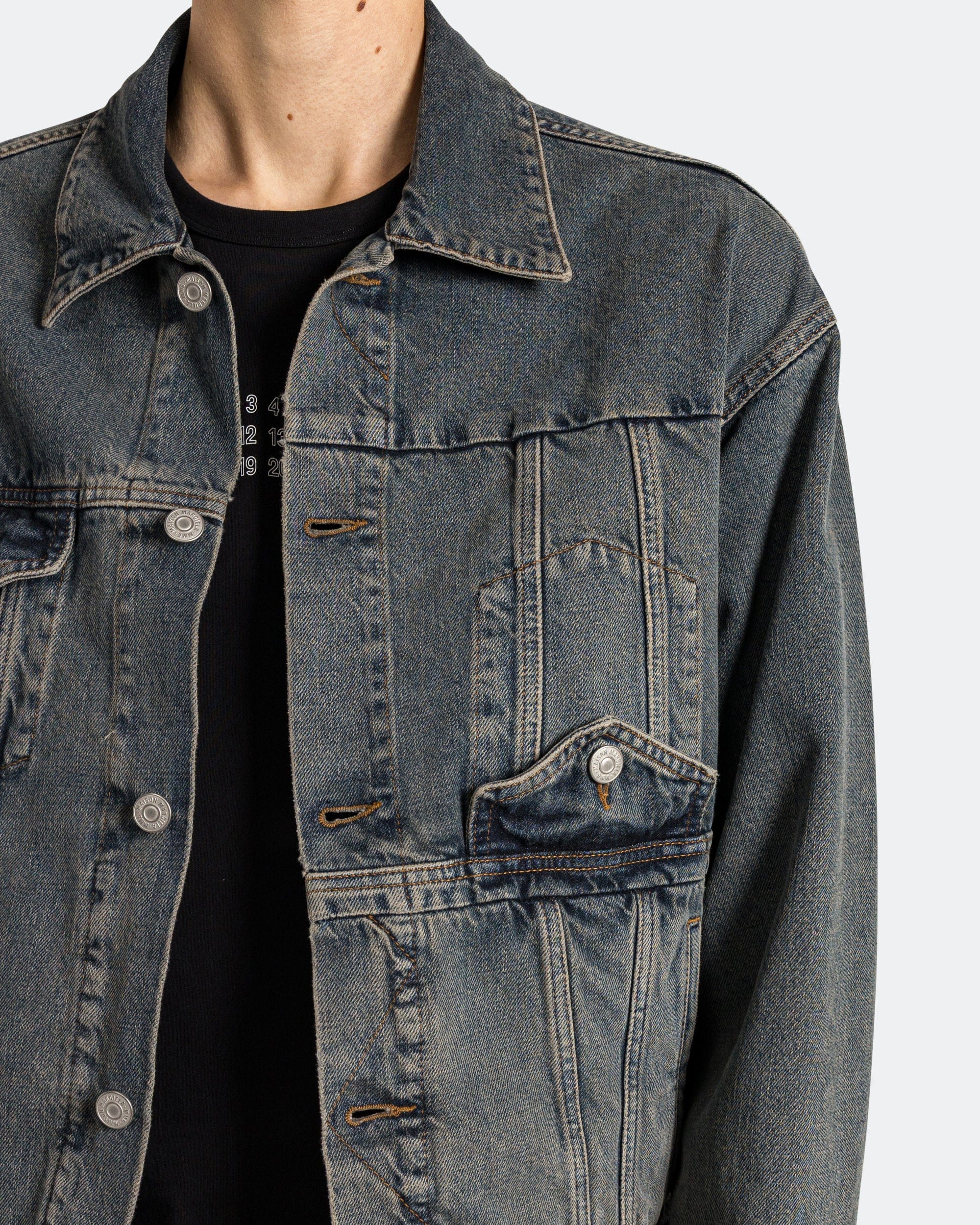 MM6 Denim Sports Jacket - Light Grey