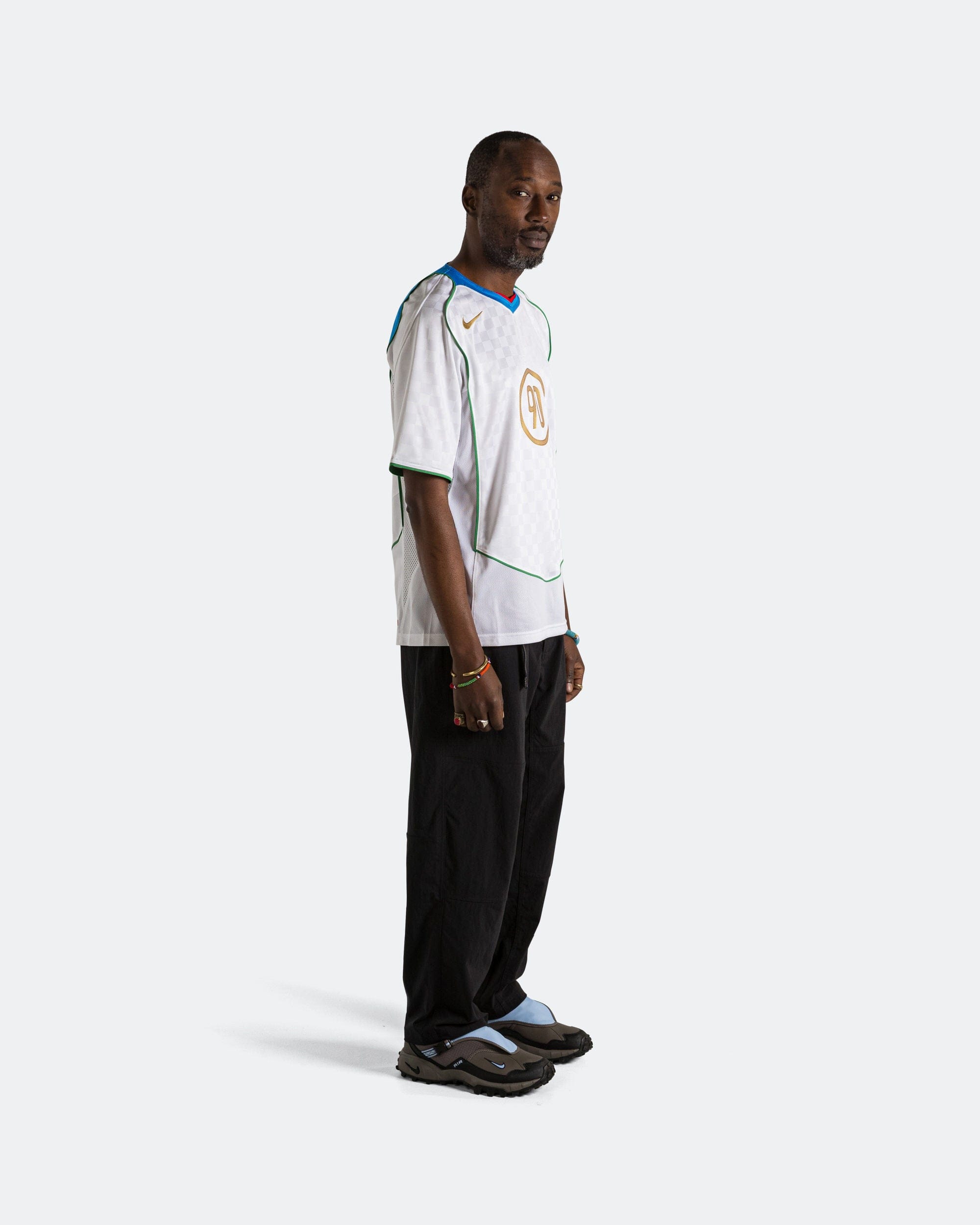 Nike DRI-FIT T90 Energy Jersey - White/Blue-Red