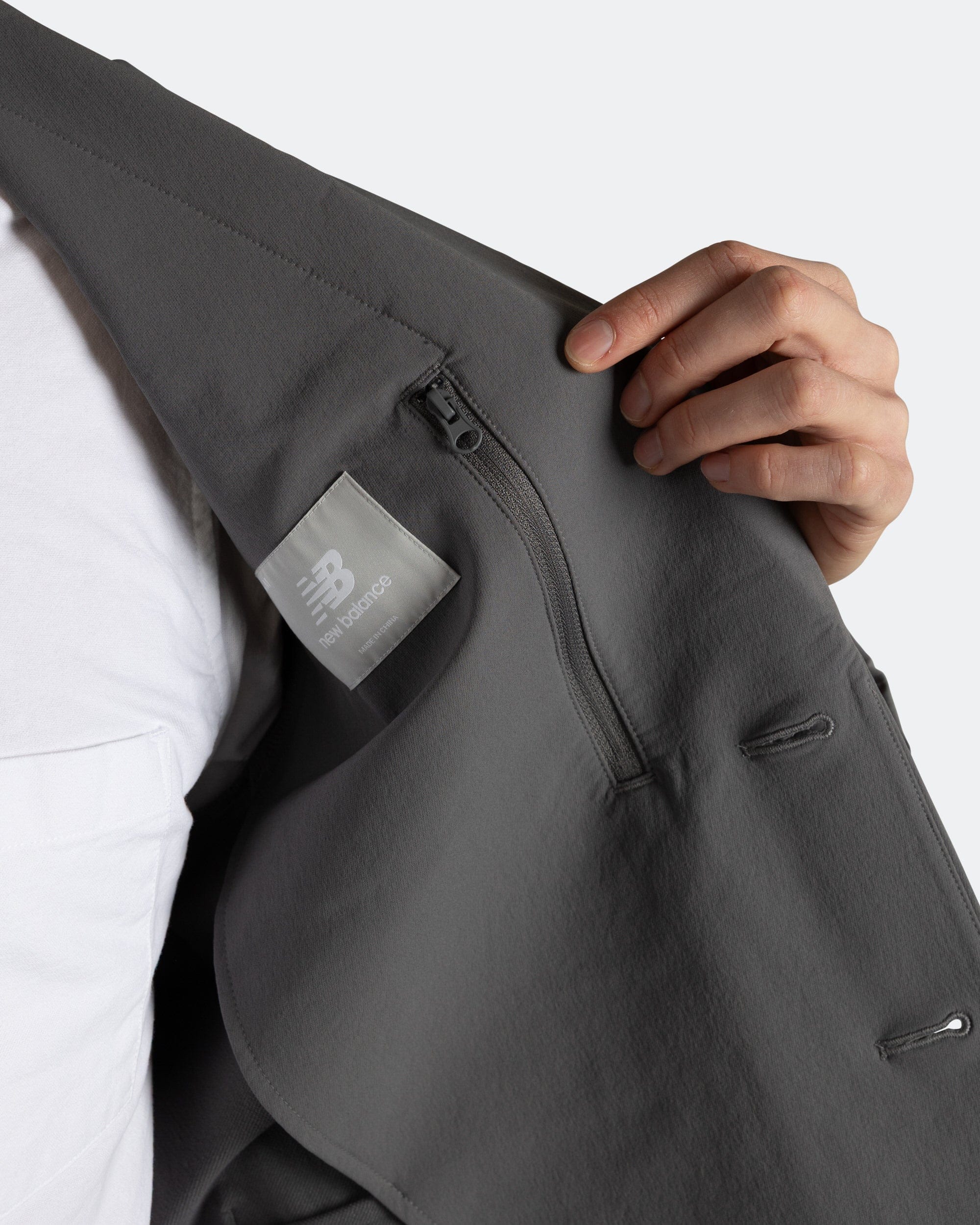 New Balance Single Jacket - Grey