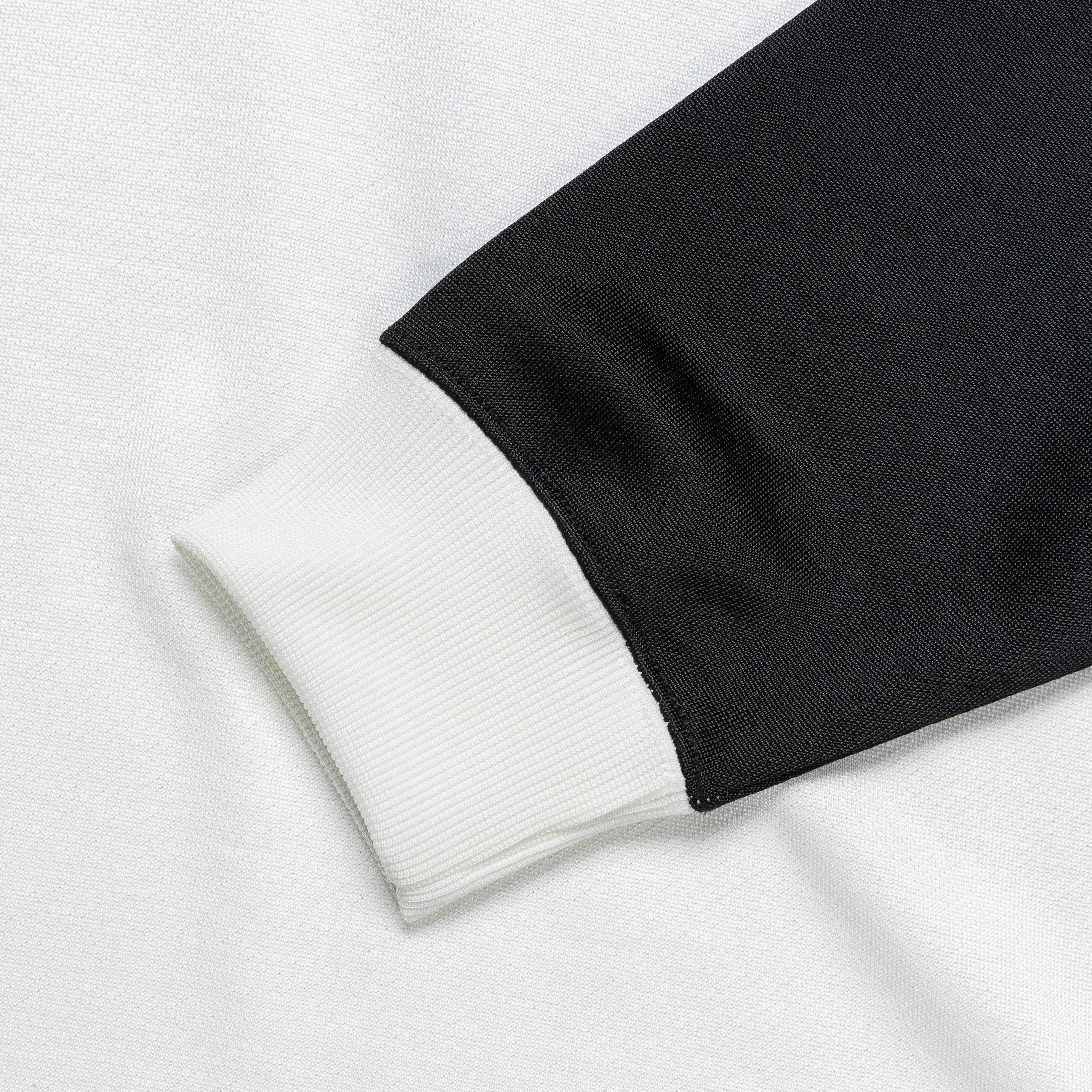 Shiden Pullover L/S Polo - Off White/Black