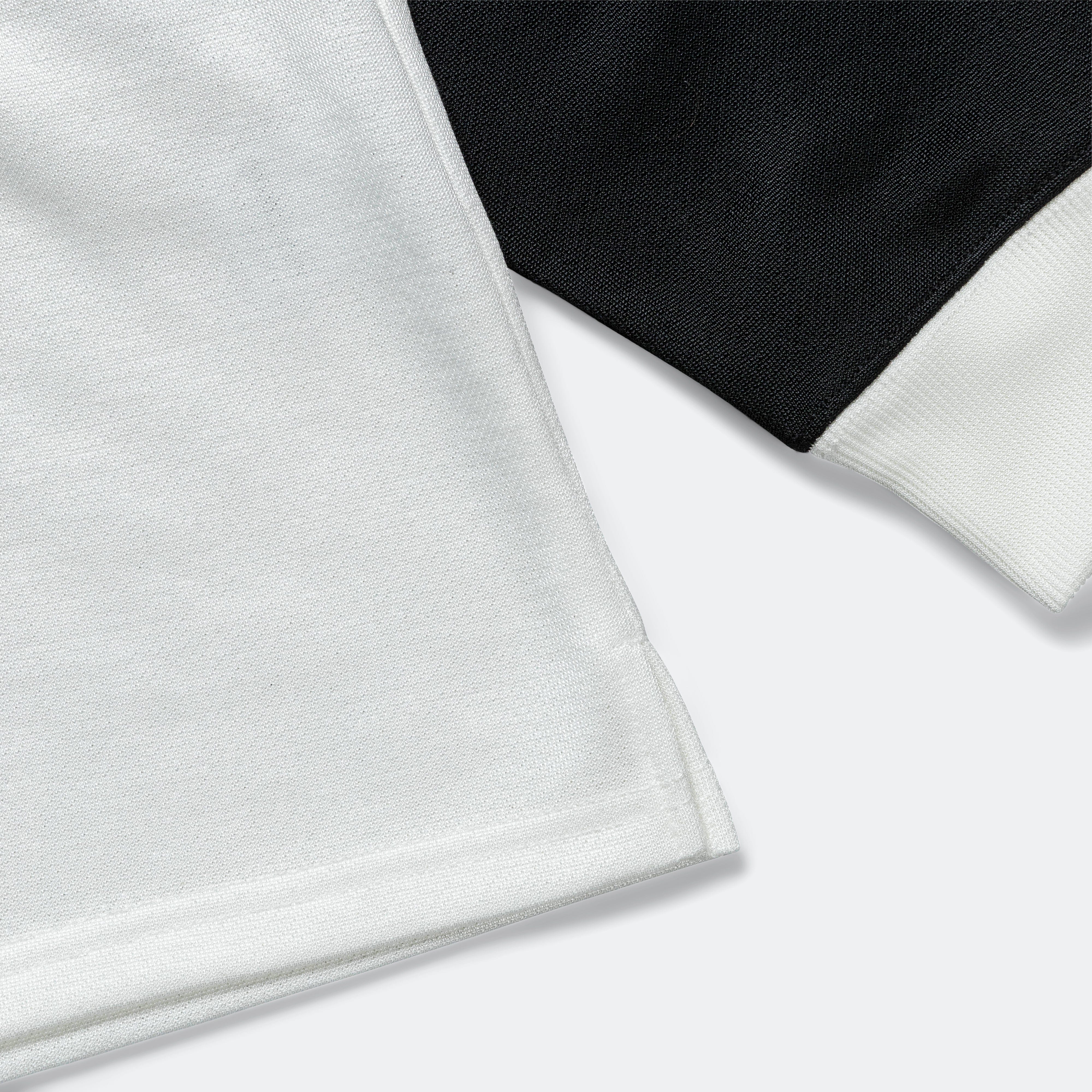 Shiden Pullover L/S Polo - Off White/Black