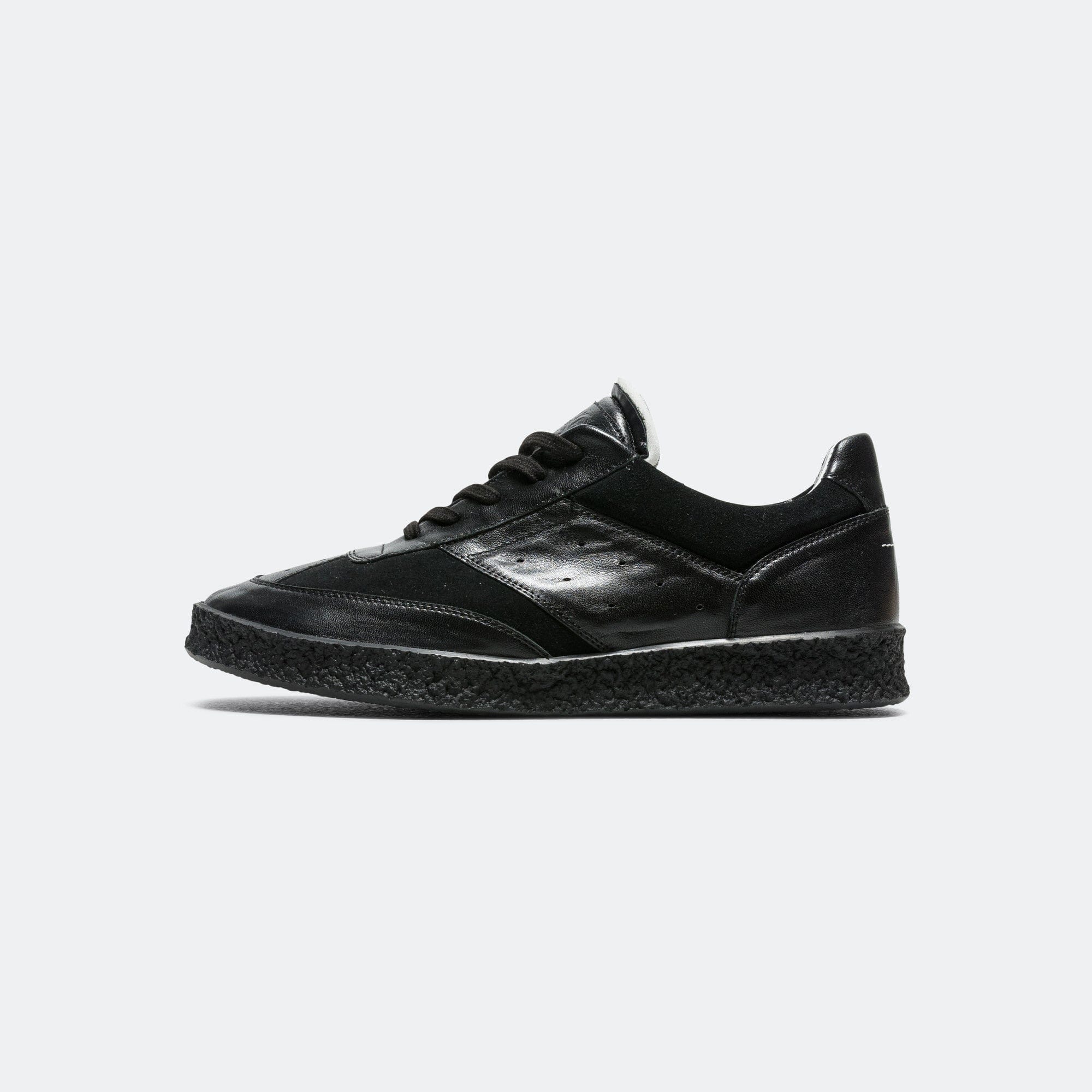MM6 Court Sneakers - Black Leather