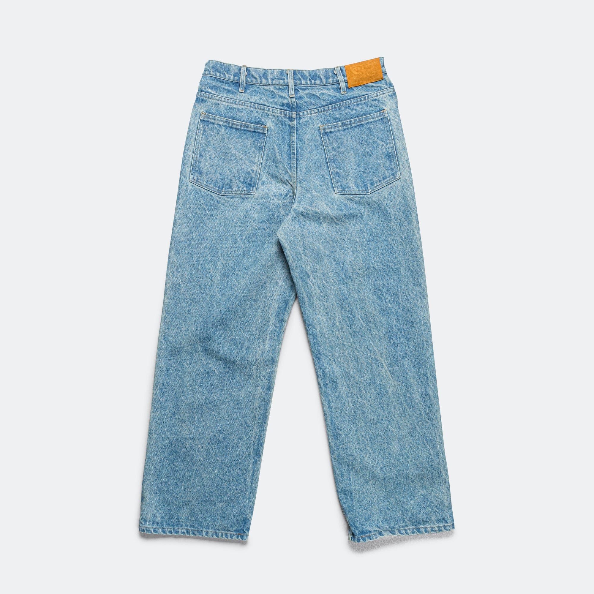 Small Talk Denim Marker Drawn Jeans - Blue Indigo