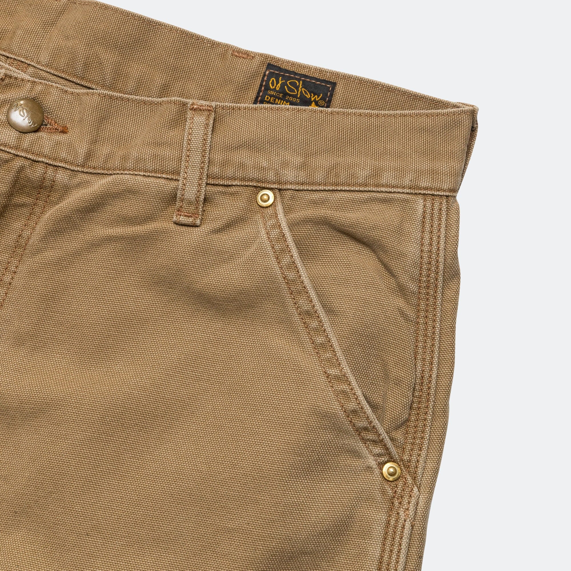 orSlow Dad's Fit Painter Pants - Brown