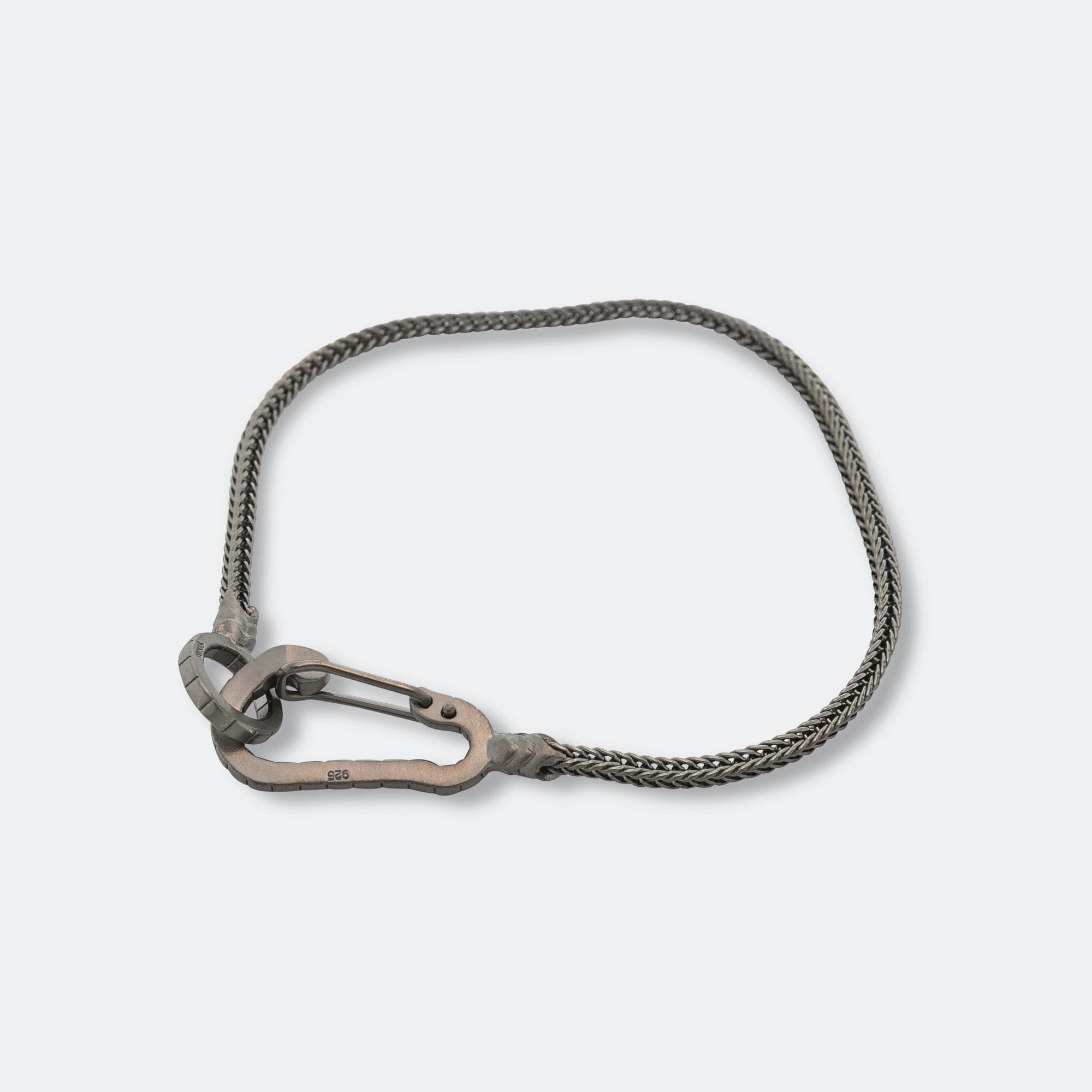 Mikia Snake Karabiner Bracelet - Ruthenium Plating/925 Silver