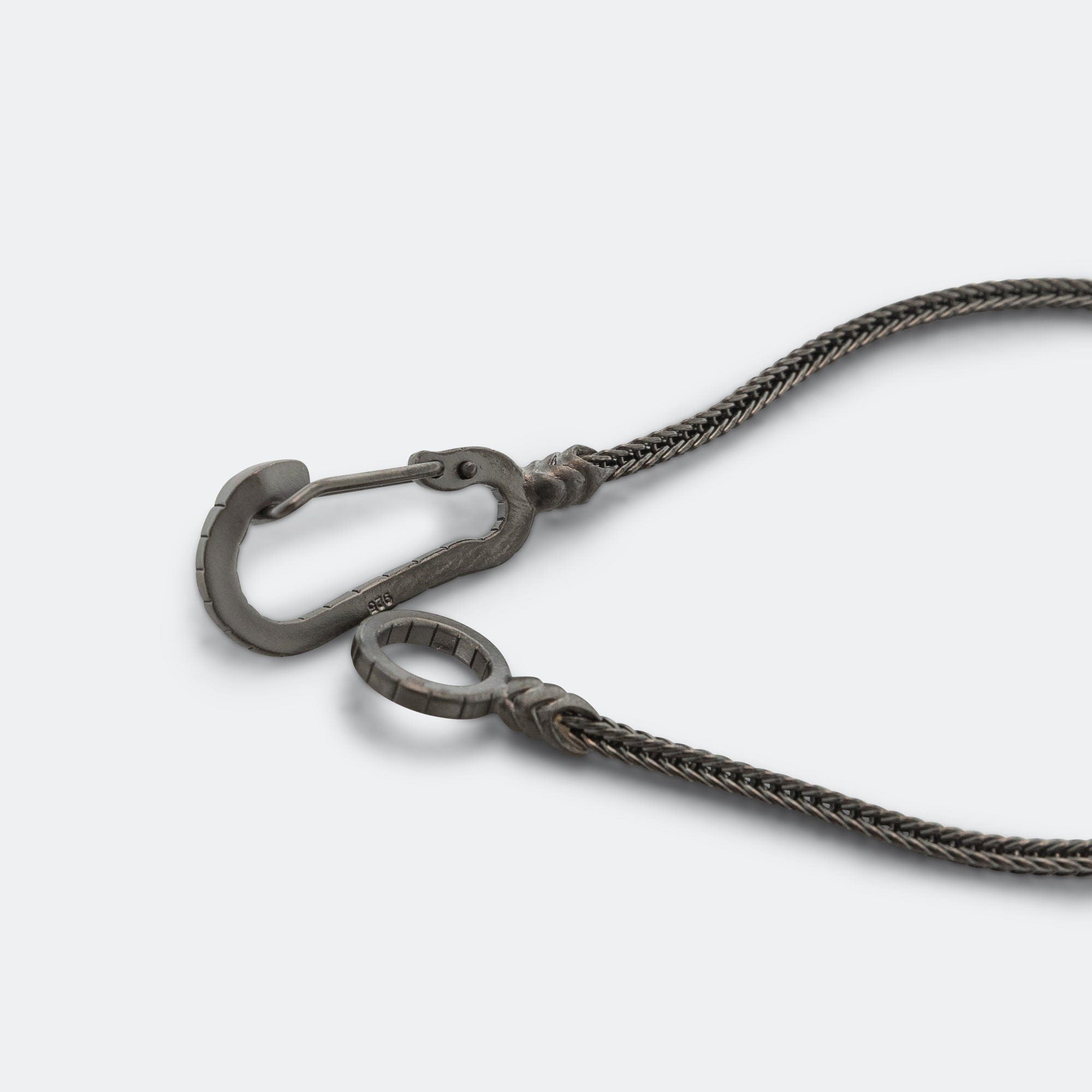 Mikia Snake Karabiner Bracelet - Ruthenium Plating/925 Silver