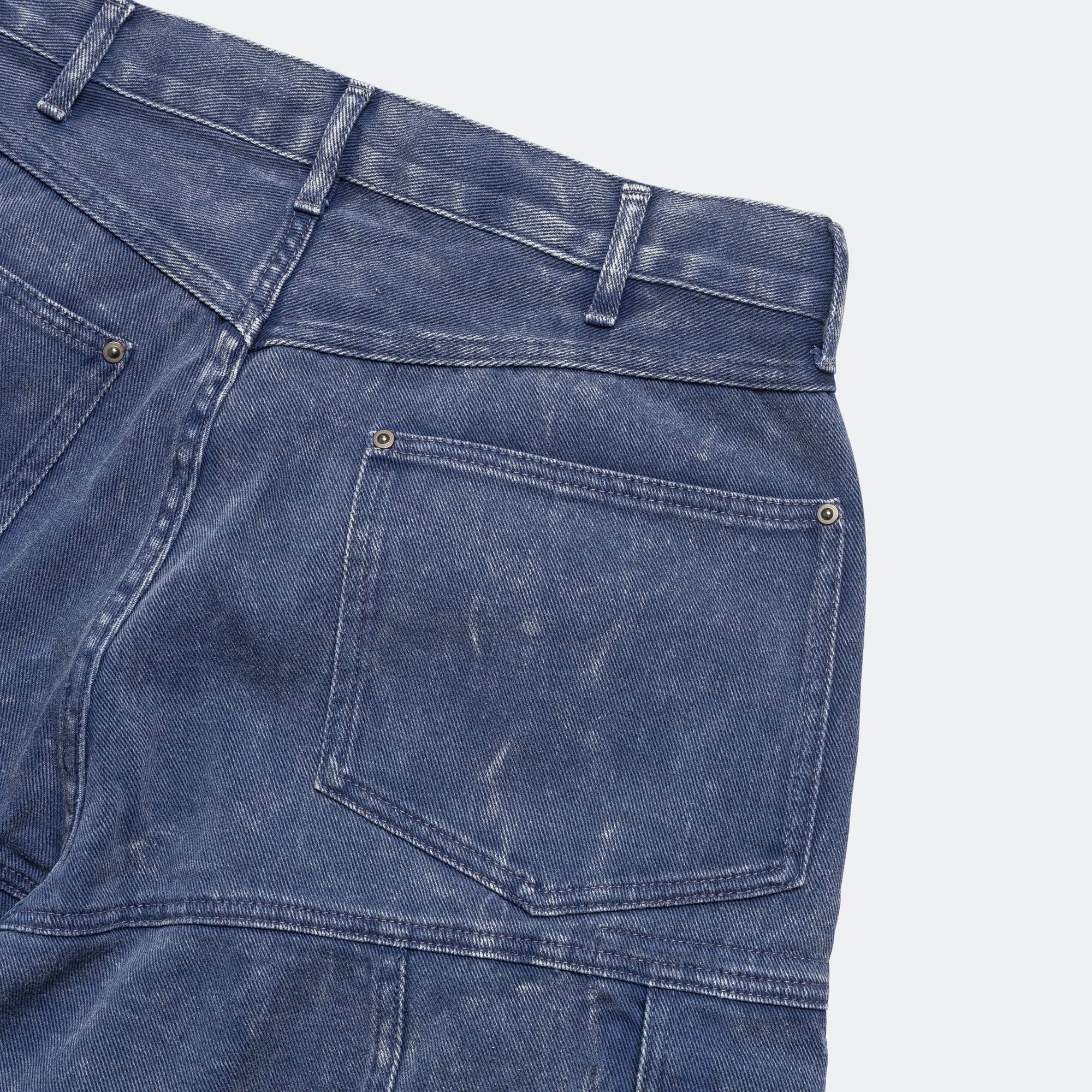 Beams Faded Cargo Shorts - Blue