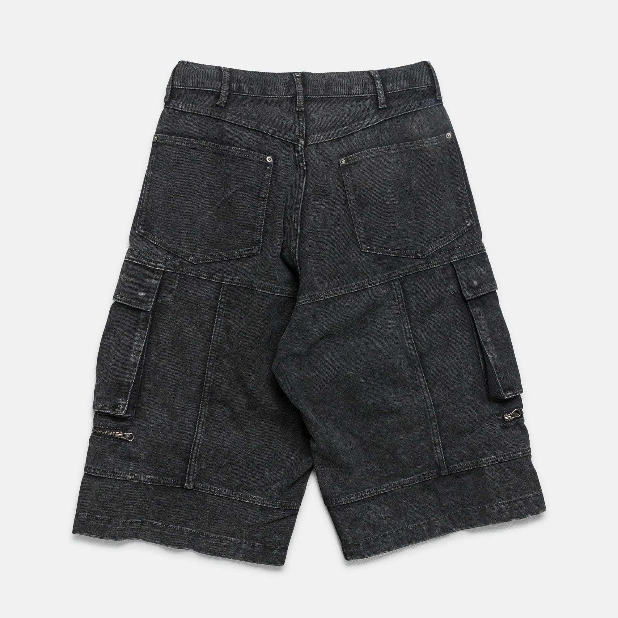 Beams Faded Cargo Shorts - Black