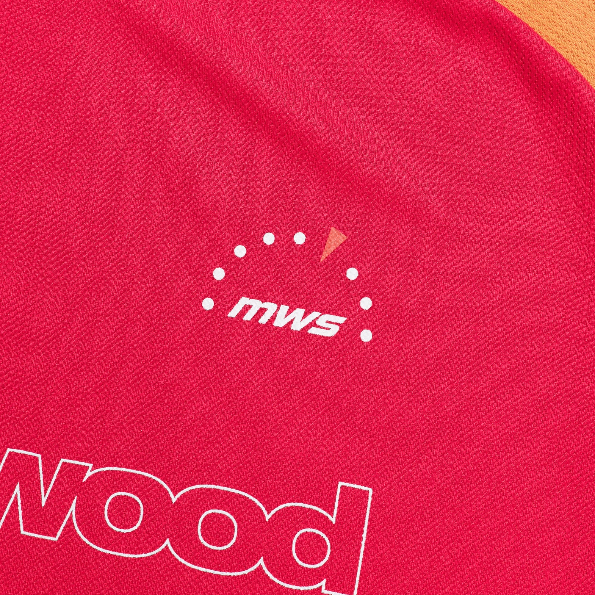 Metalwood Paneled Jersey - Red/Orange