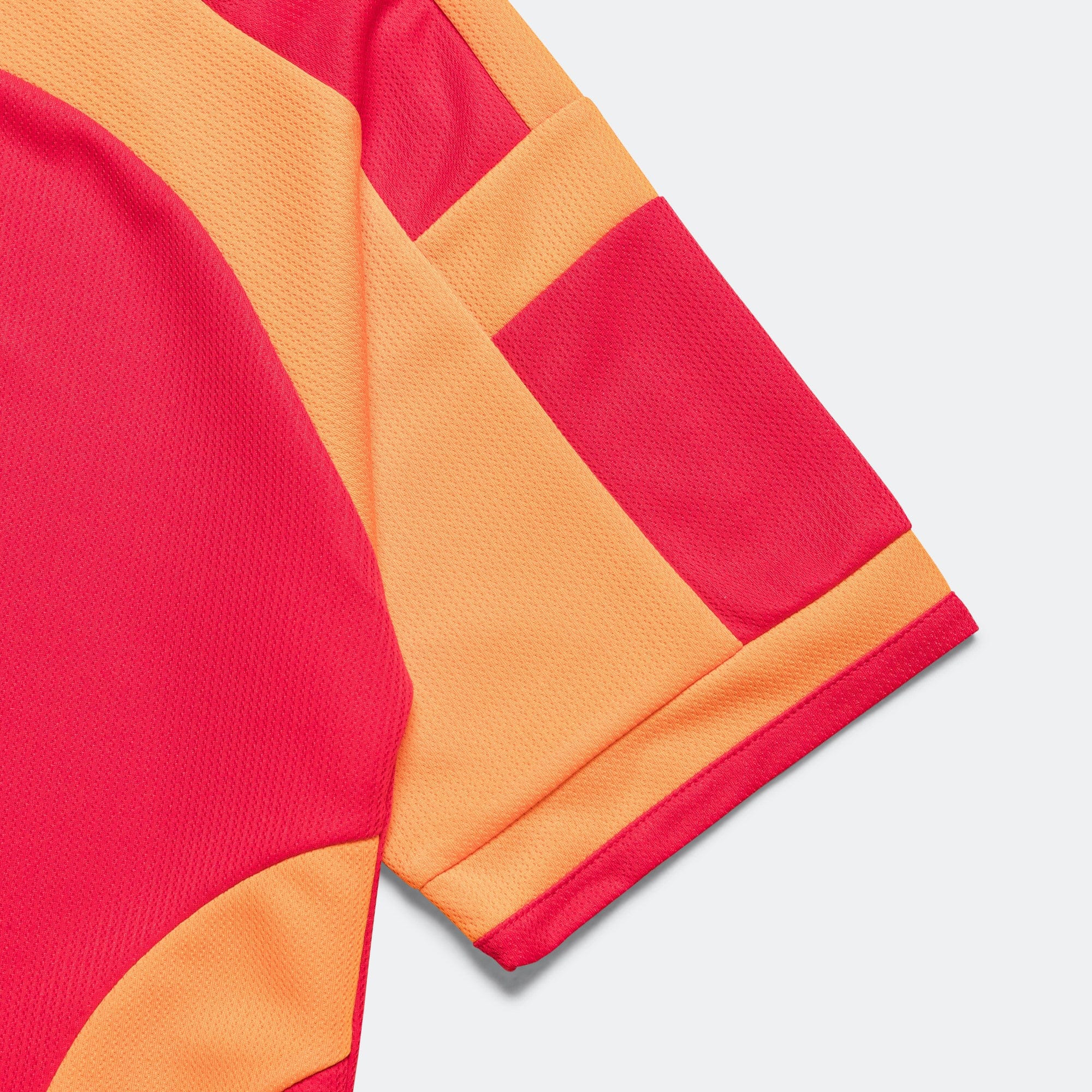 Metalwood Paneled Jersey - Red/Orange