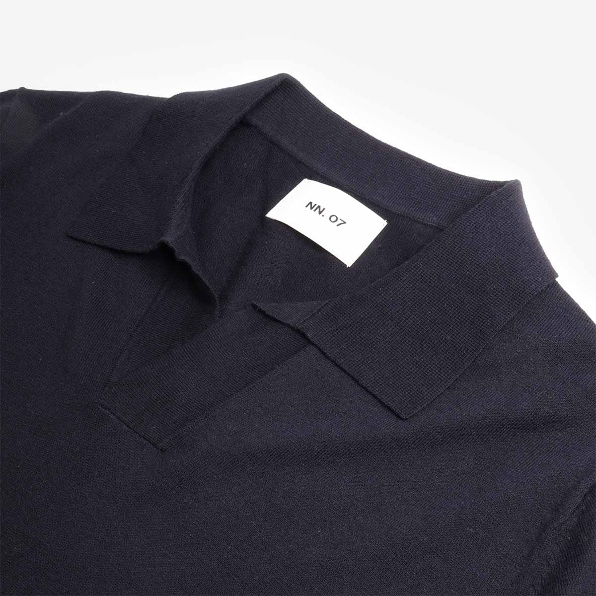 NN.07 Ryan Knitted Linen Blend Polo Shirt