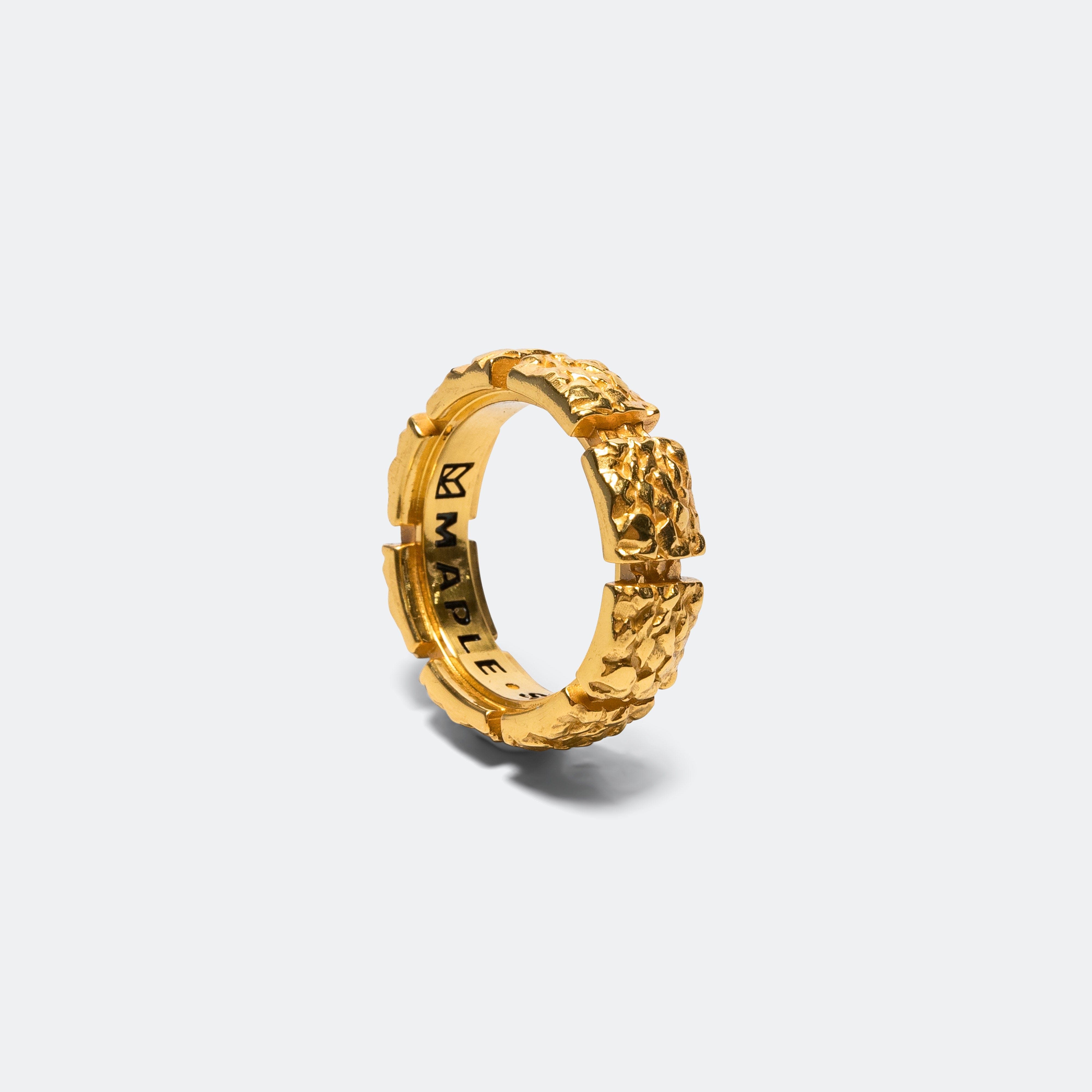 Maple Chalice Ring - 14K Gold Plated