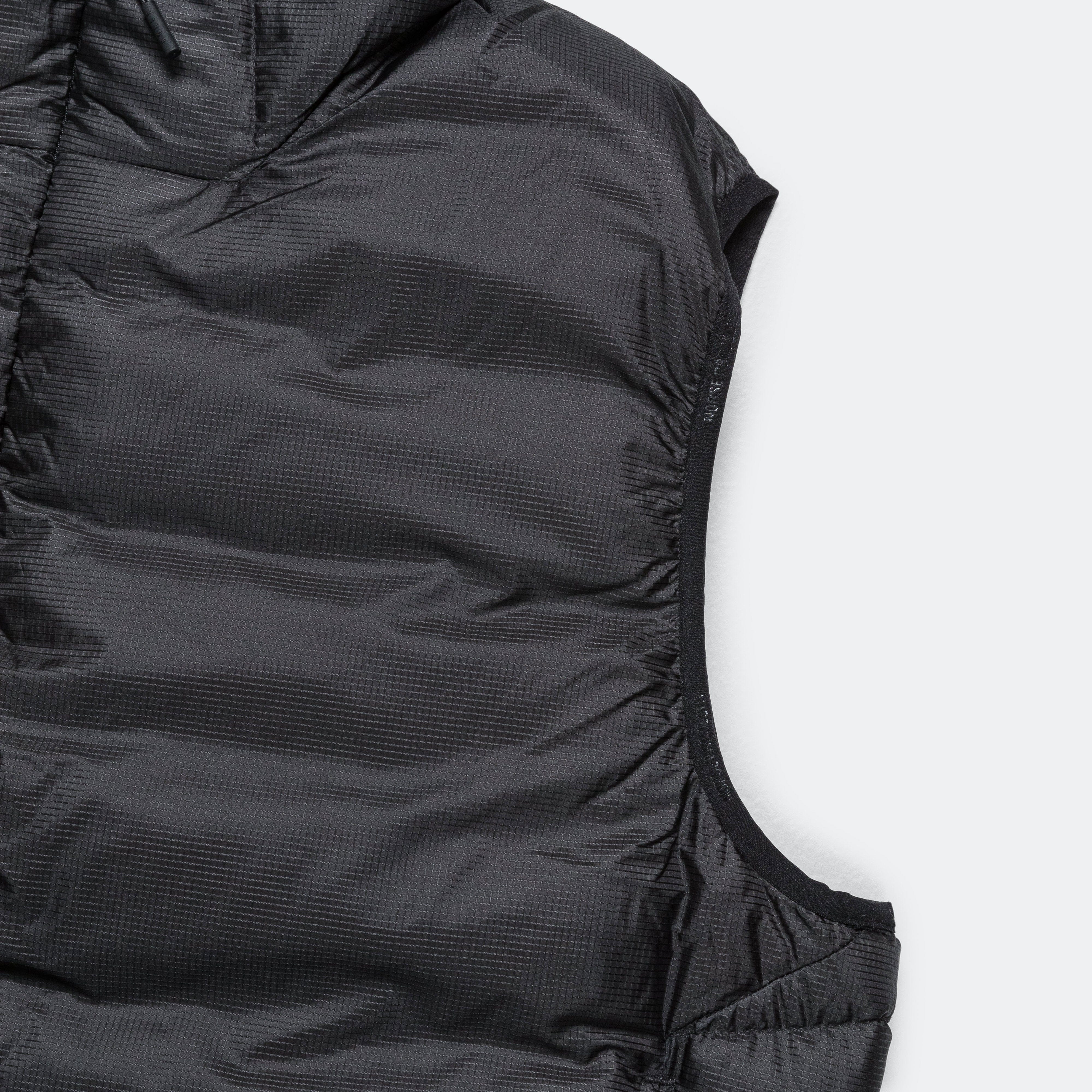 Norse Projects Arktisk Pasmo Rip Hooded Down Gilet - Black