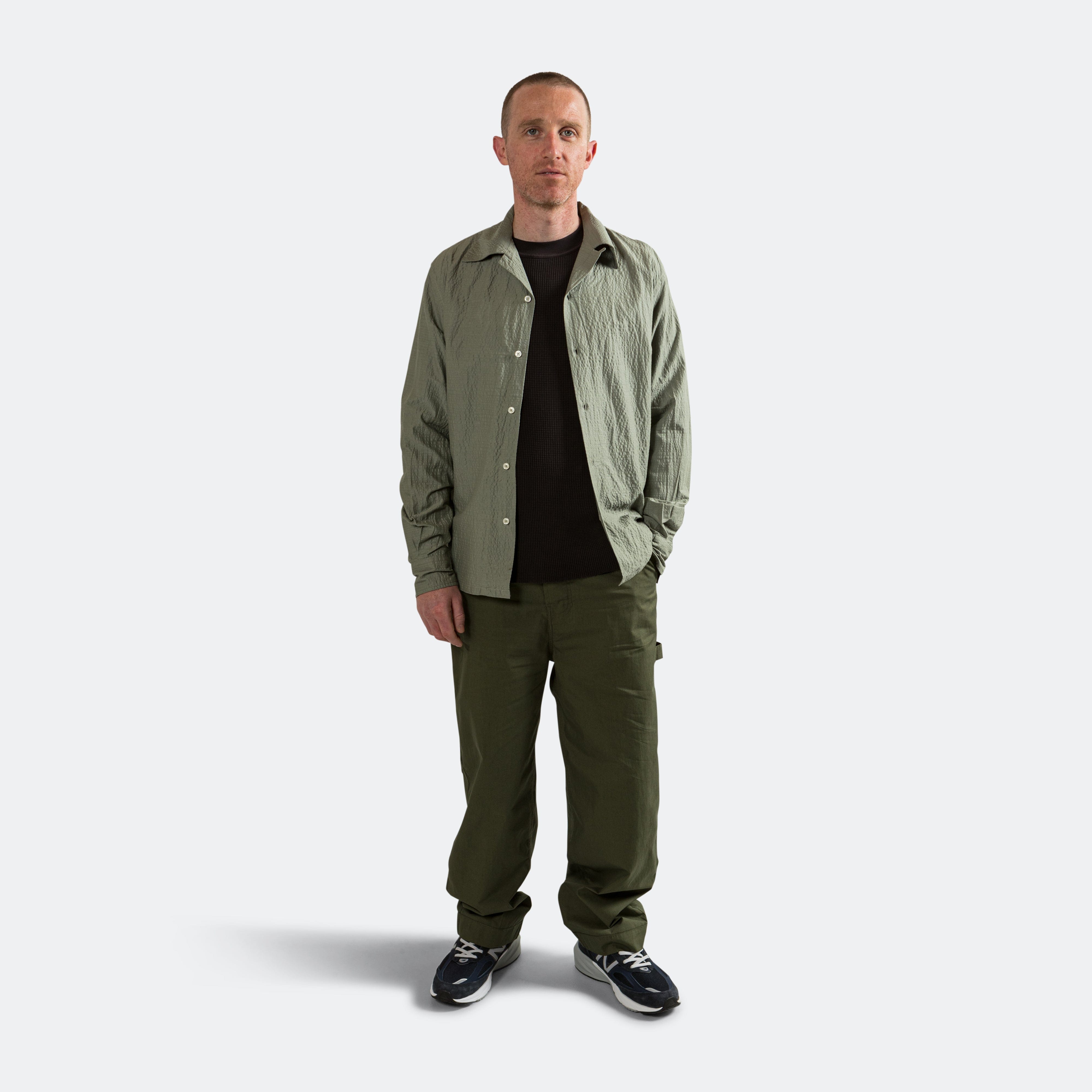 Lite Year Camp Collar Shirt - Sage