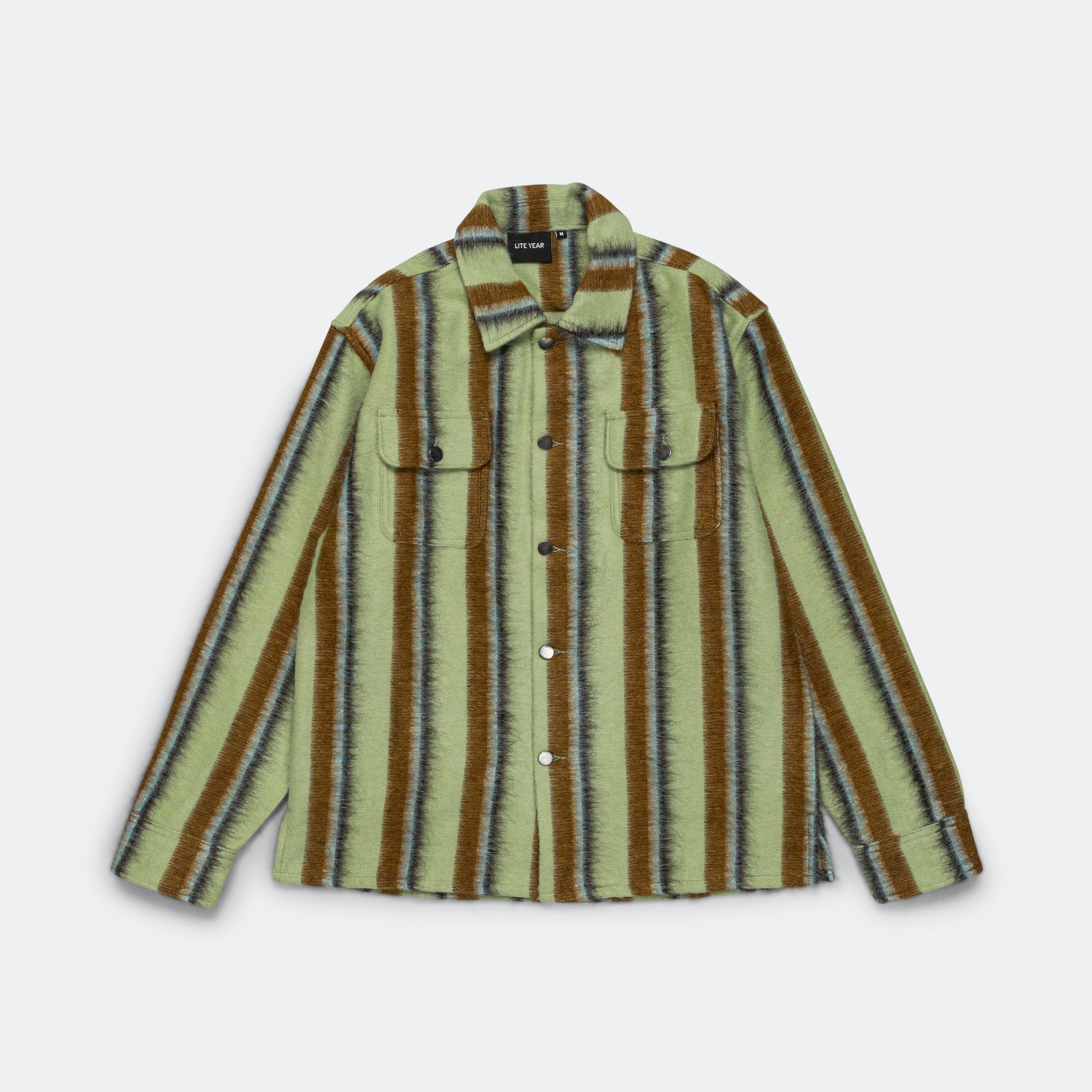 Lite Year Work Jacket - Green Stripe