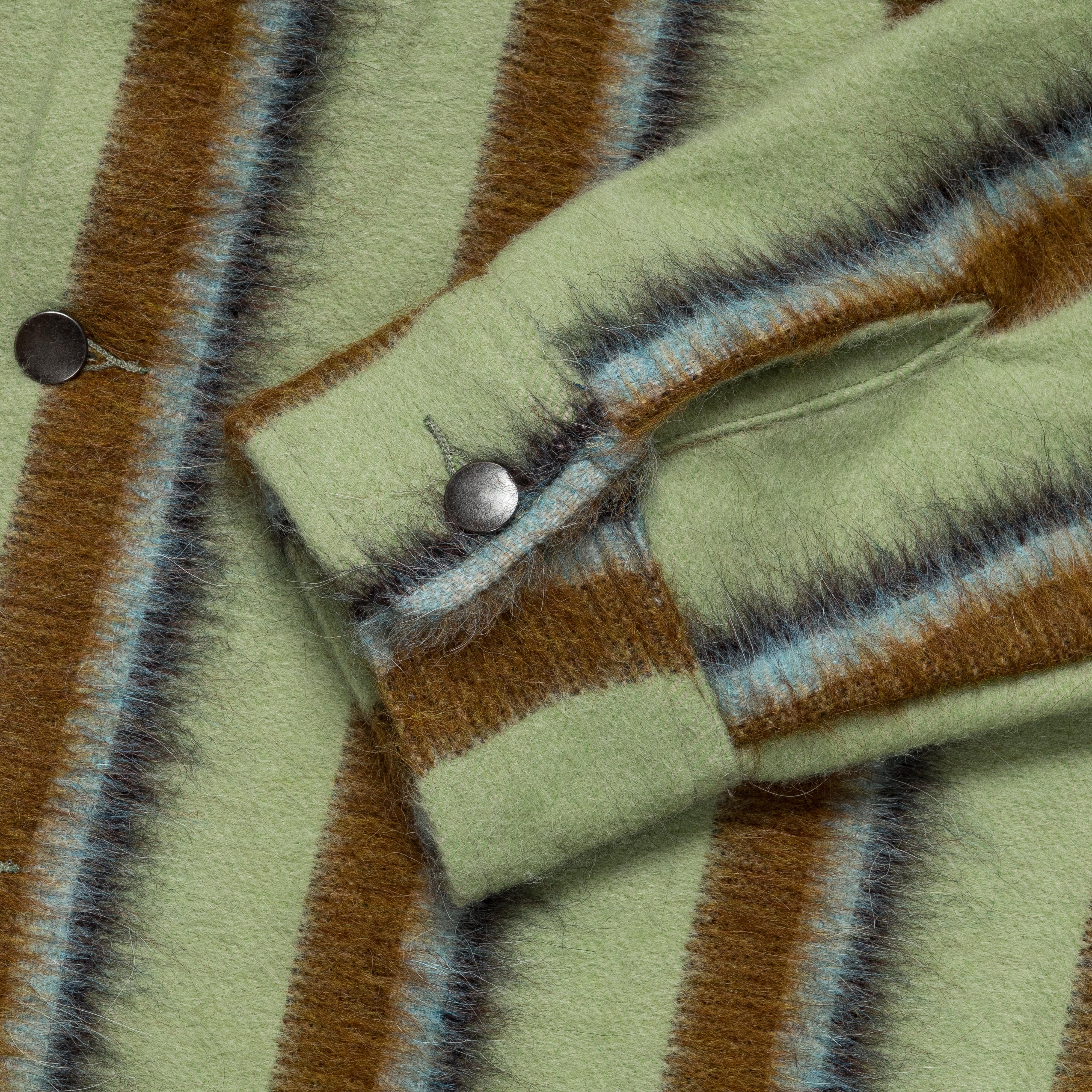 Lite Year Work Jacket - Green Stripe