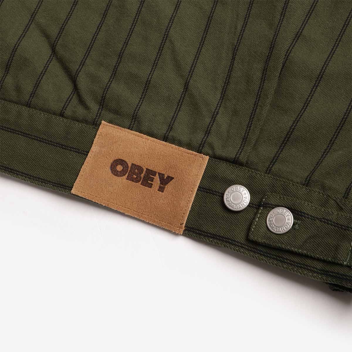 OBEY Clothing OBEY Stripe Zip Up Jacket
