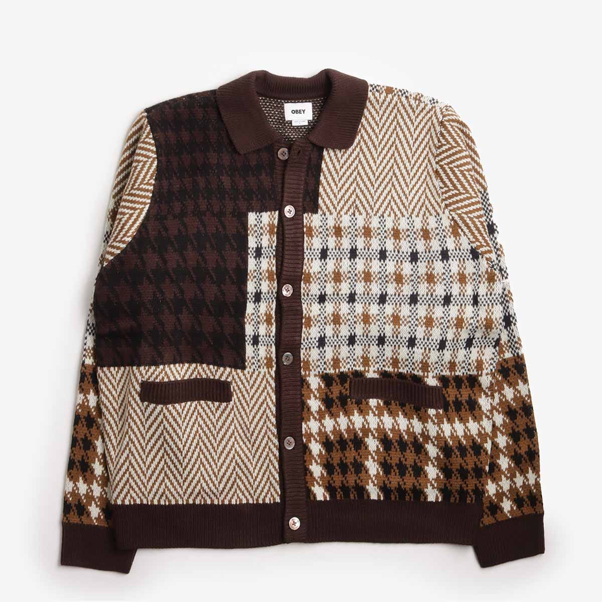 OBEY Clothing OBEY Patchwork Cardigan