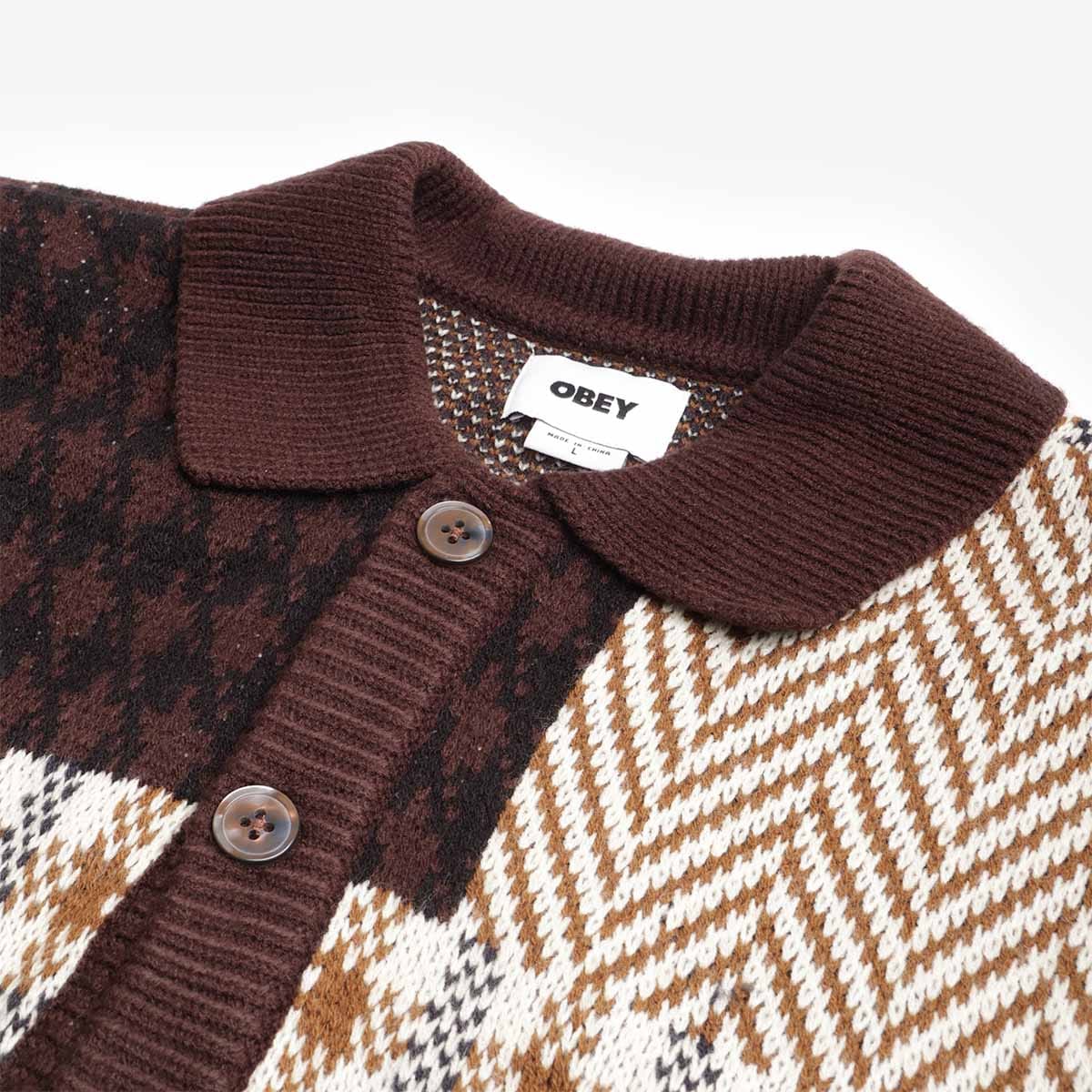 OBEY Clothing OBEY Patchwork Cardigan