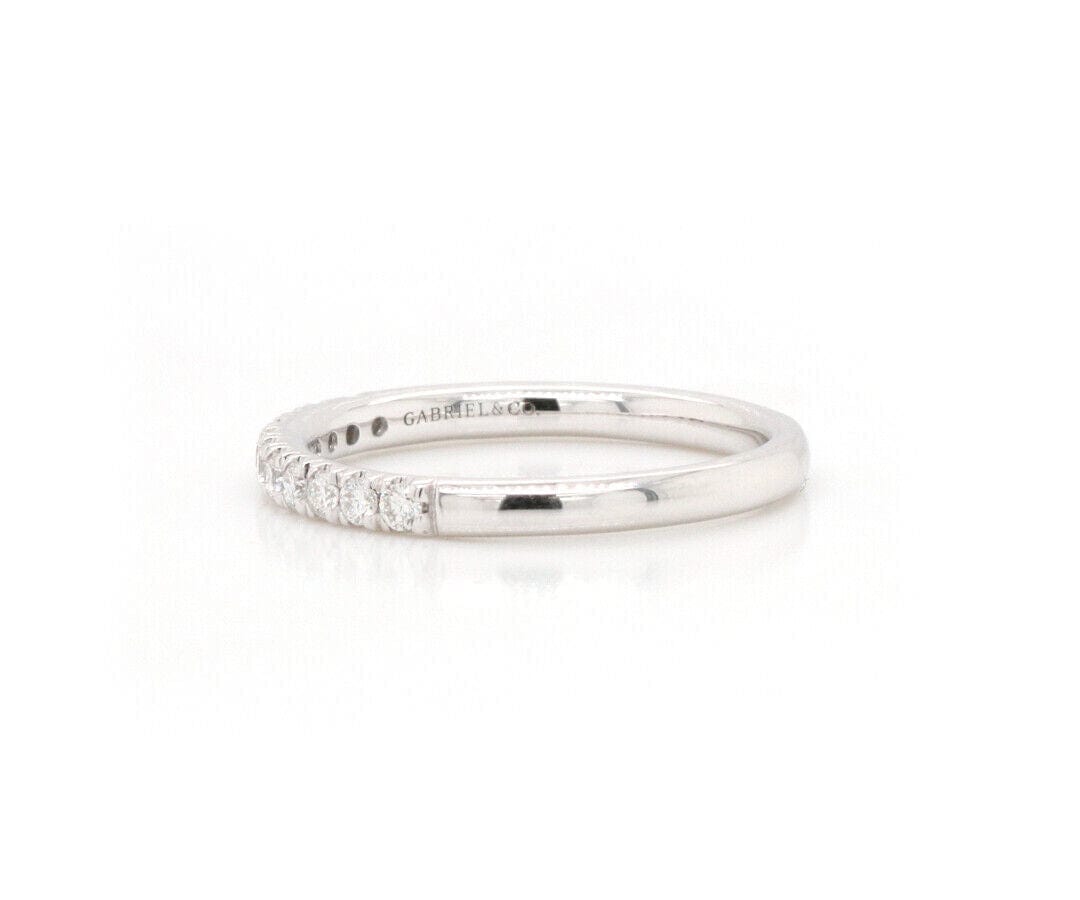 Gabriel & Co. New Gabriel & Co. 0.24ctw Diamond Wedding Band ring in 14K