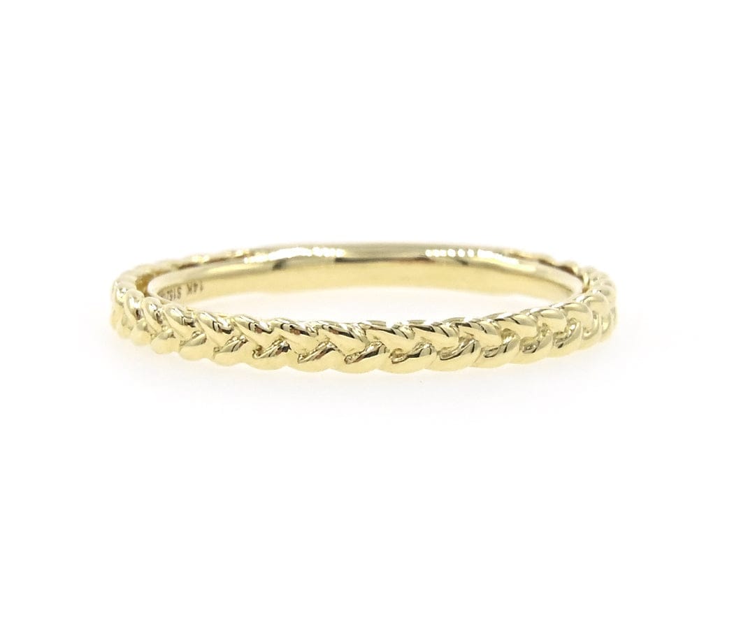 Gabriel & Co. New Gabriel & Co. Braided Stackable Band Ring in 14K