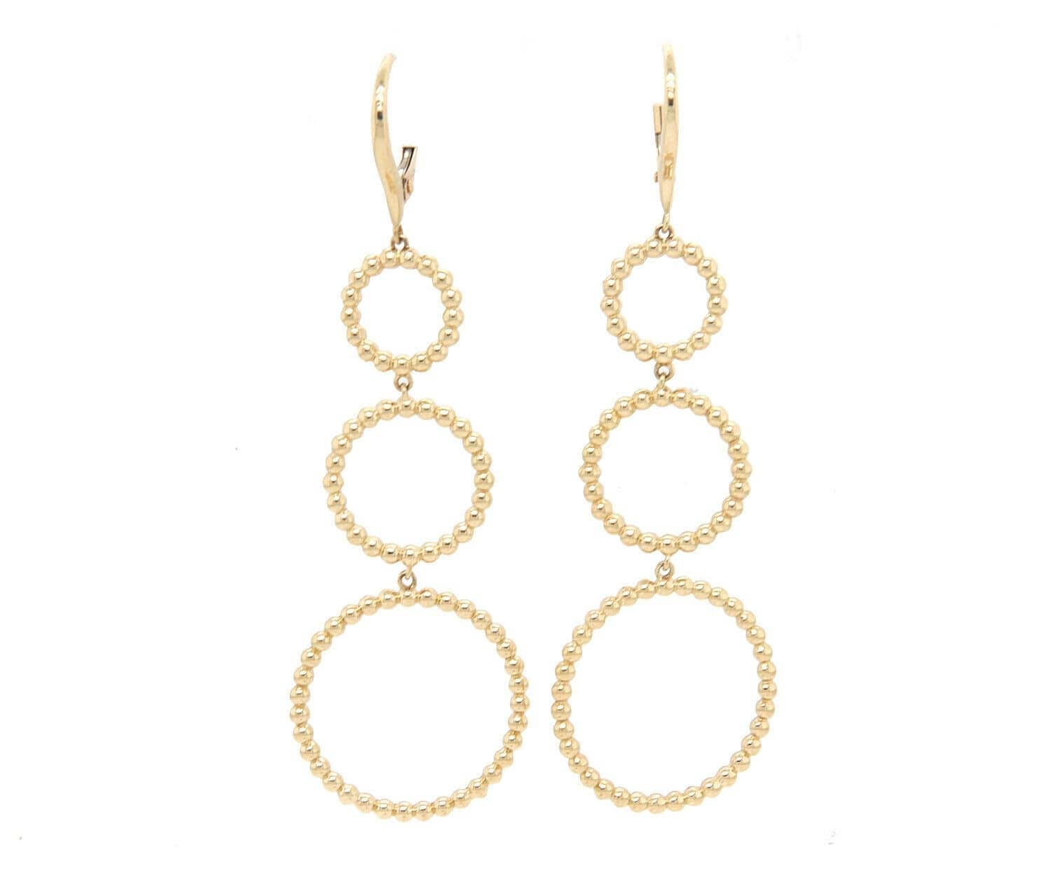 Gabriel & Co. New Gabriel & Co. Bujukan Triple Dangle Earrings in 14K