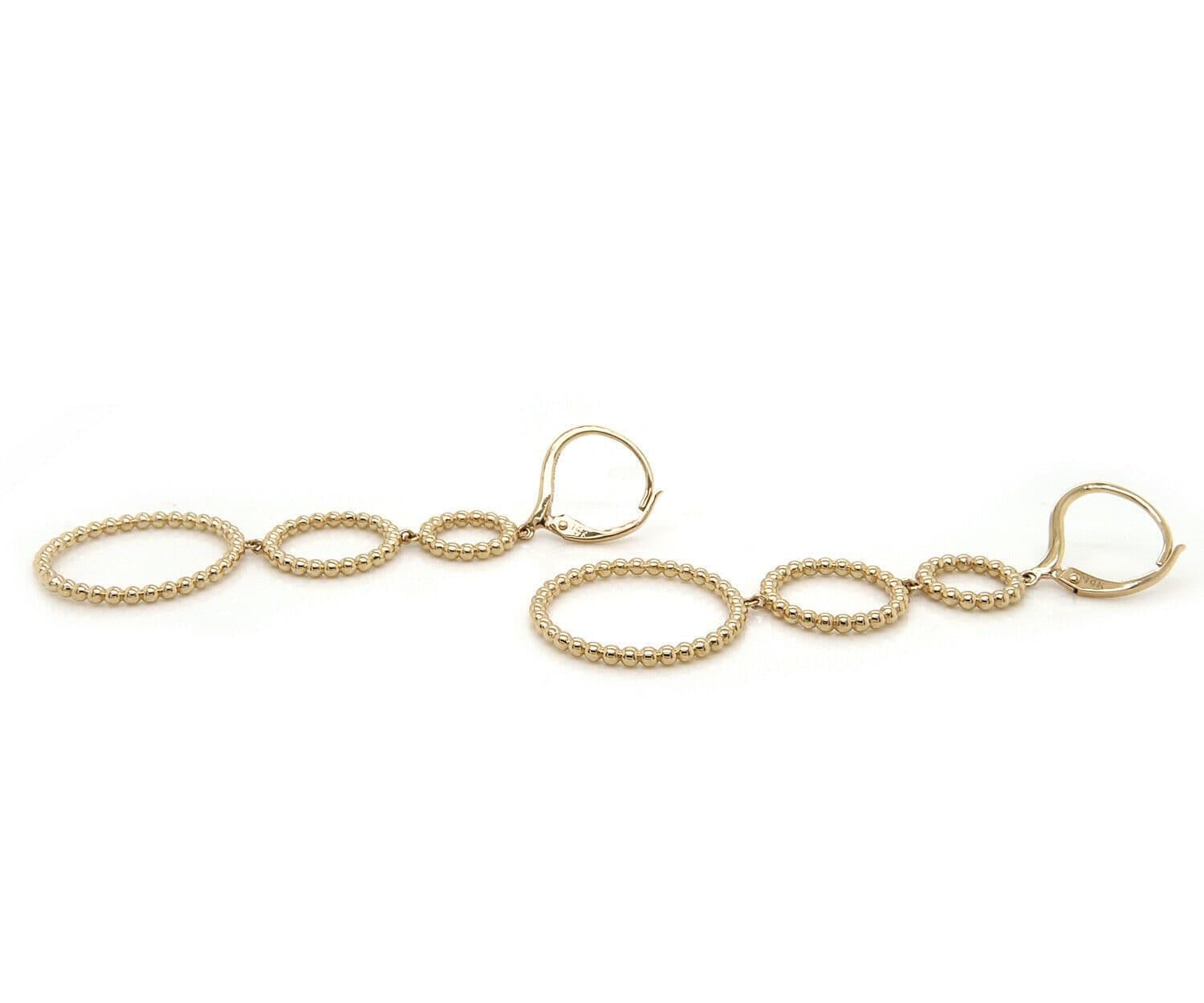 Gabriel & Co. New Gabriel & Co. Bujukan Triple Dangle Earrings in 14K