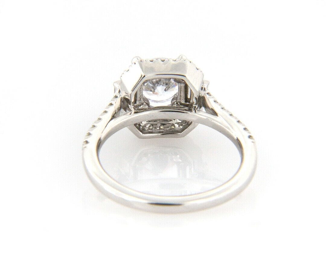 Gabriel & Co. New Gabriel & Co. 0.60ctw Cushion Double Frame Semi Mount Ring in 14K