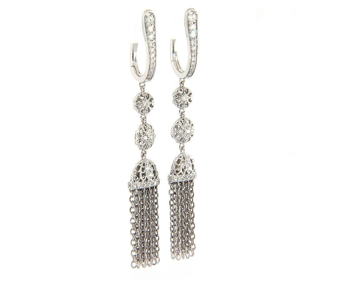 Gabriel & Co. New Gabriel & Co. 0.55ctw Diamond Tassel Dangle Earrings in 14K