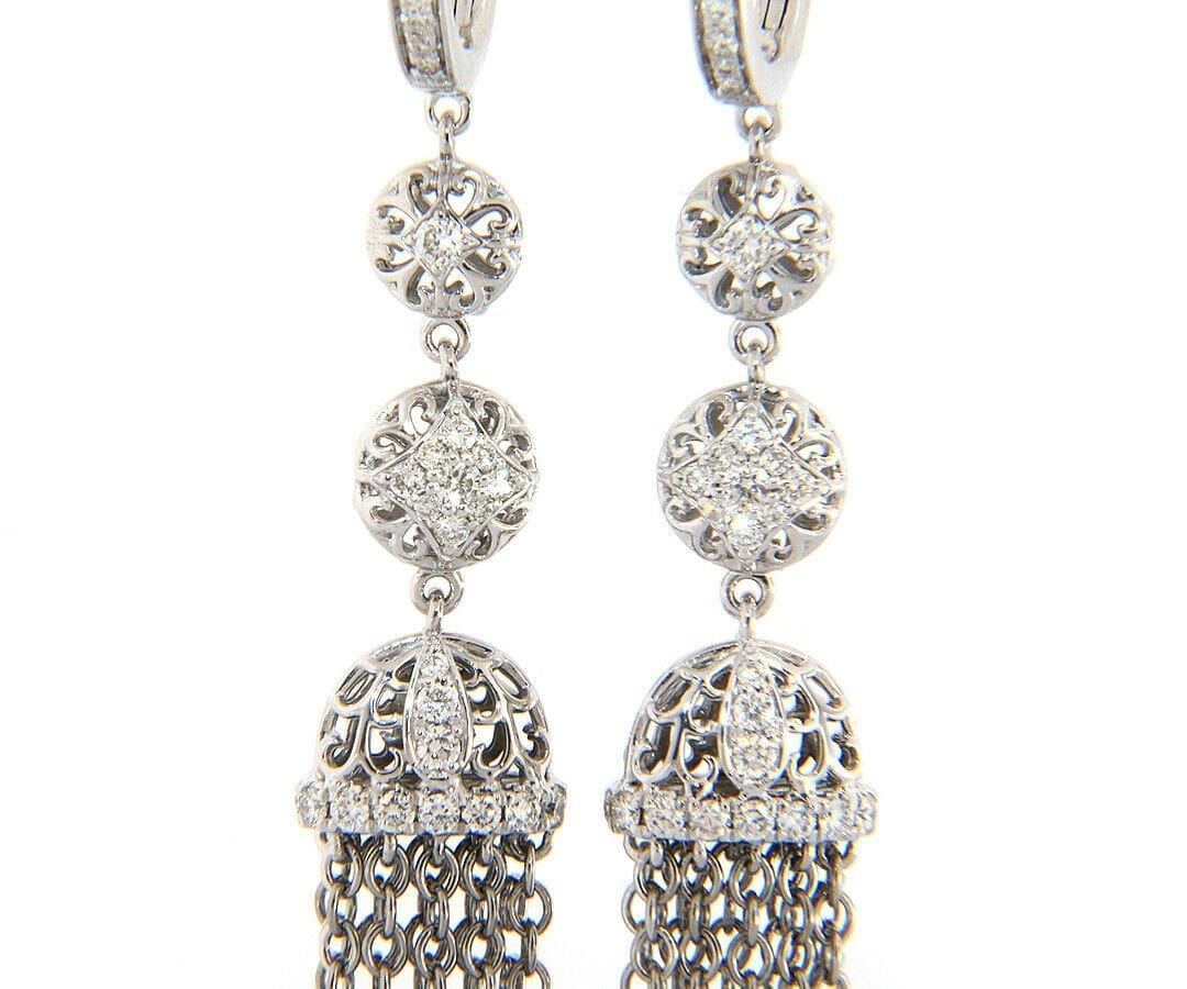 Gabriel & Co. New Gabriel & Co. 0.55ctw Diamond Tassel Dangle Earrings in 14K