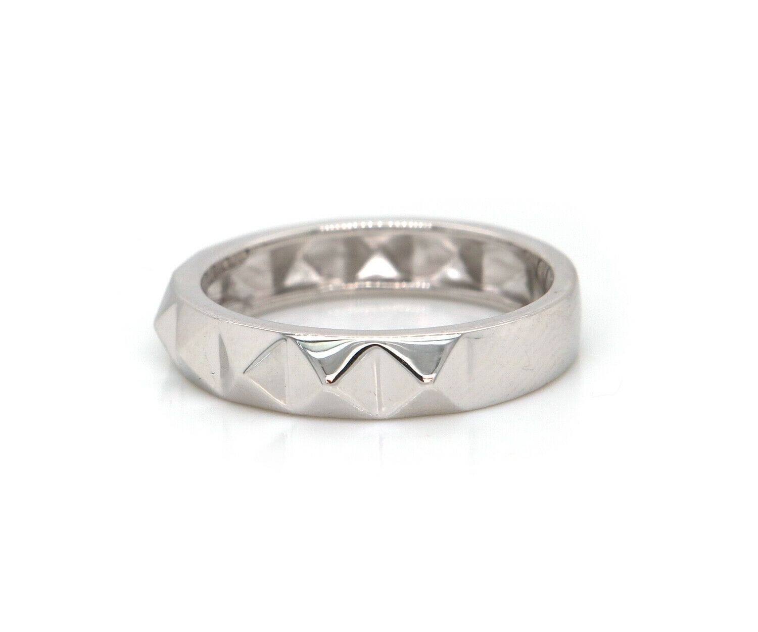 Gabriel & Co. New Gabriel & Co. Pave Diamond Pyramid Stud Band Ring in 14K