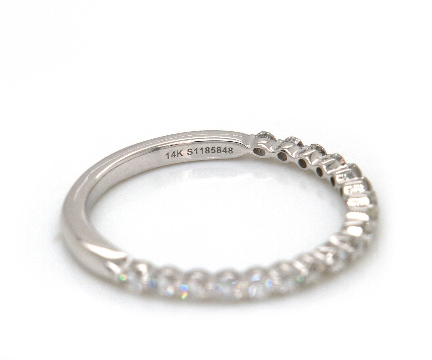 Gabriel & Co. New Gabriel & Co. 0.31ctw Diamond Wedding Band Ring in 14K