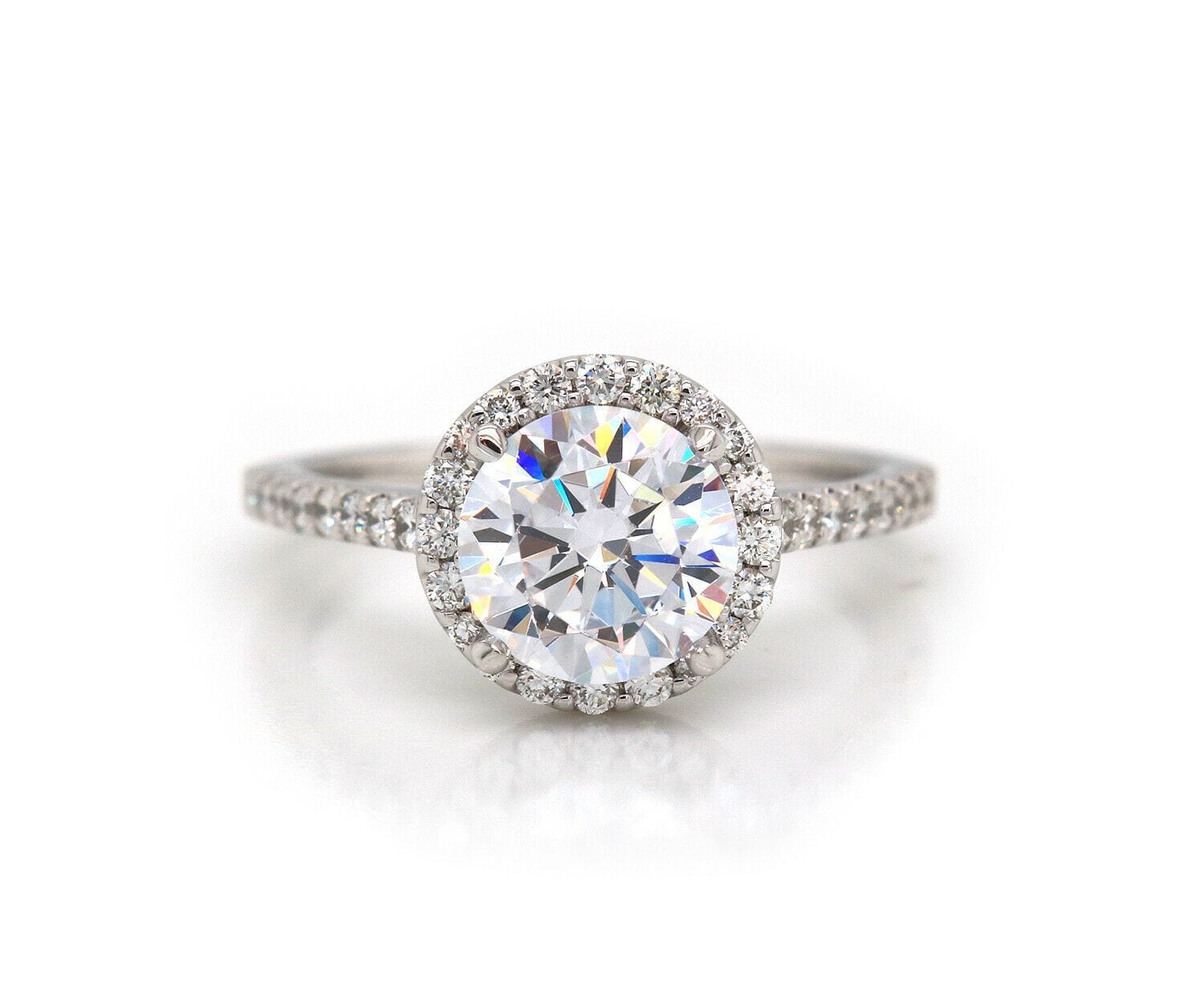 Gabriel & Co. New Gabriel & Co. Diamond Halo Semi Mount Ring in 14K