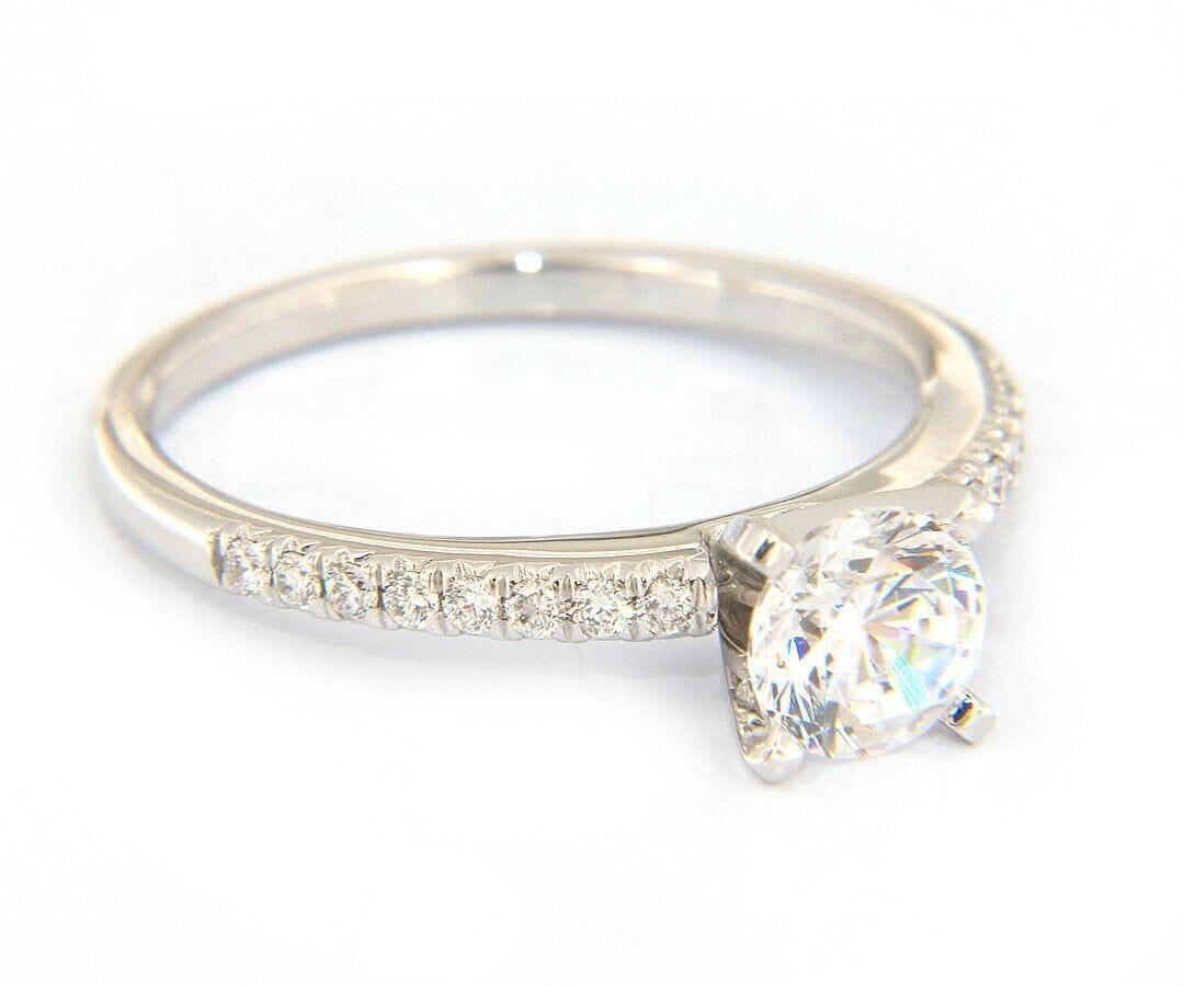 Gabriel & Co. New Gabriel & Co. 0.15ctw Diamond Straight Semi Mount Ring in 14K