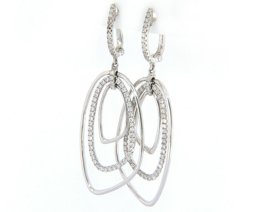 Frederic Sage New Frederic Sage Diamond Layered Dangle Earrings in 14K