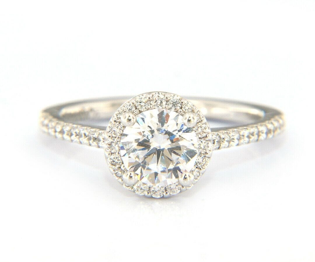 Gabriel & Co. New Gabriel & Co. Diamond Halo Semi Mount Ring in 14kt