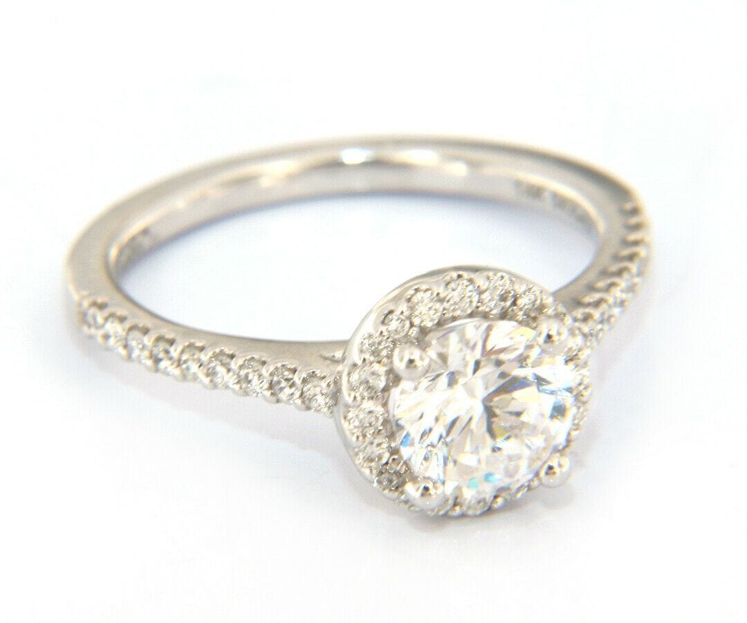 Gabriel & Co. New Gabriel & Co. Diamond Halo Semi Mount Ring in 14kt
