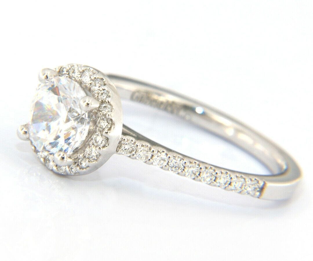 Gabriel & Co. New Gabriel & Co. Diamond Halo Semi Mount Ring in 14kt