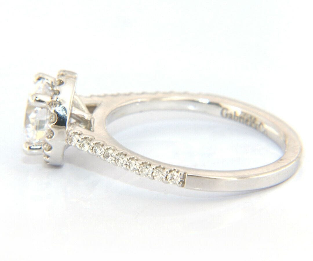 Gabriel & Co. New Gabriel & Co. Diamond Halo Semi Mount Ring in 14kt