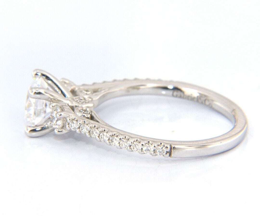Gabriel & Co. New Gabriel & Co. Diamond Three Stone Semi Mount Ring in 14K