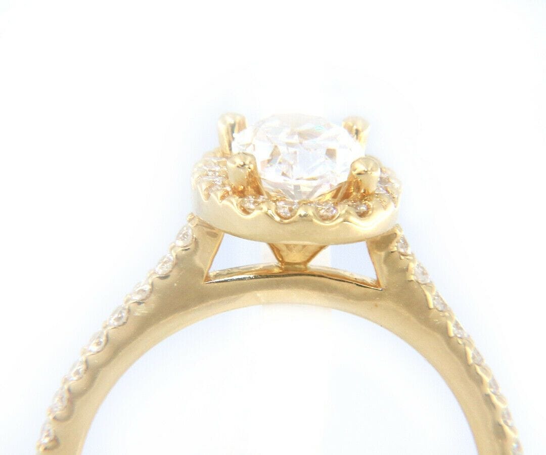 Gabriel & Co. New Gabriel & Co. Oval Diamond Halo Semi Mount Ring in 14K