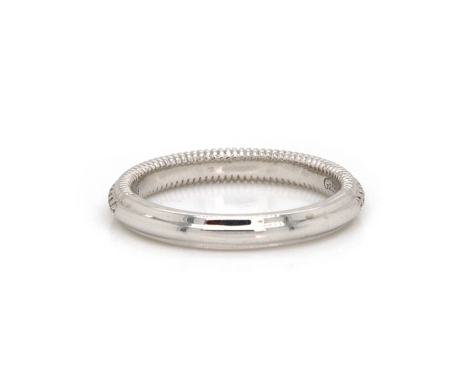 Gabriel & Co. New Gabriel & Co. Shared Prong Diamond Milgrain Band Ring in 14K