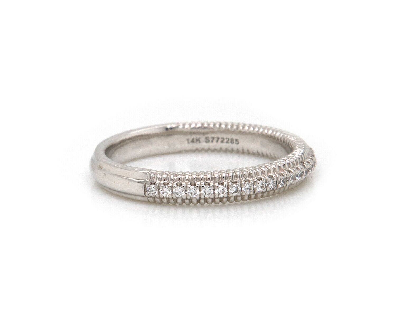 Gabriel & Co. New Gabriel & Co. Shared Prong Diamond Milgrain Band Ring in 14K