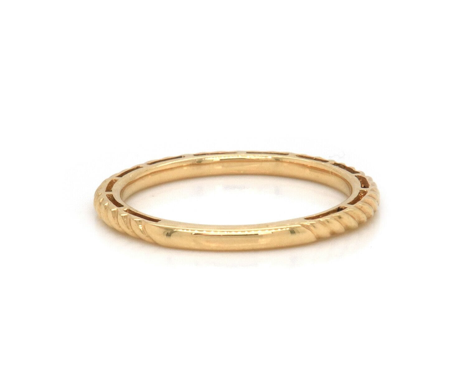 Gabriel & Co. New Gabriel & Co. Twisted Rope Stackable Band Ring in 14K